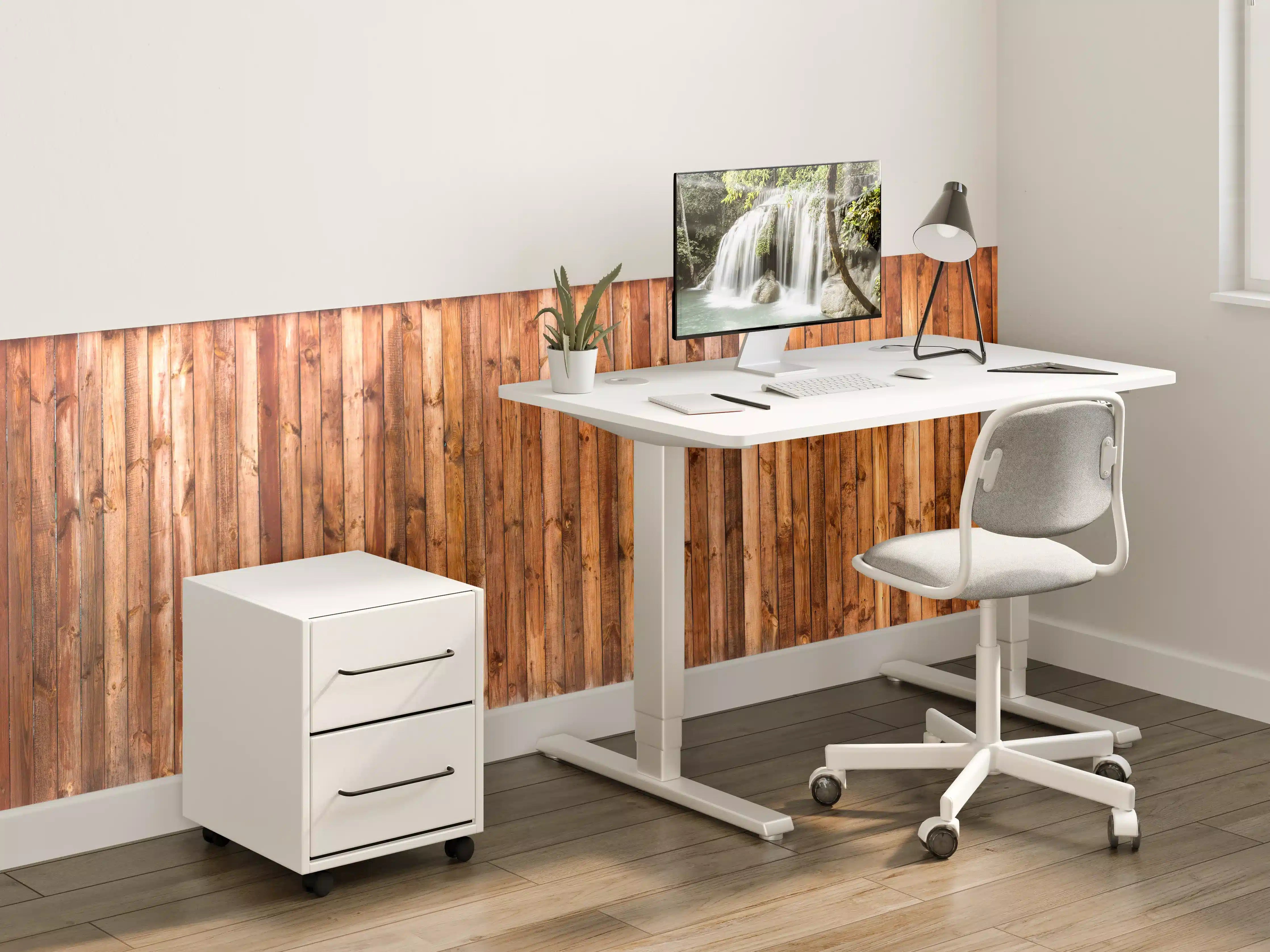 Kinderzimmer Wandgestaltung - Holzstruktur Planken Panorama