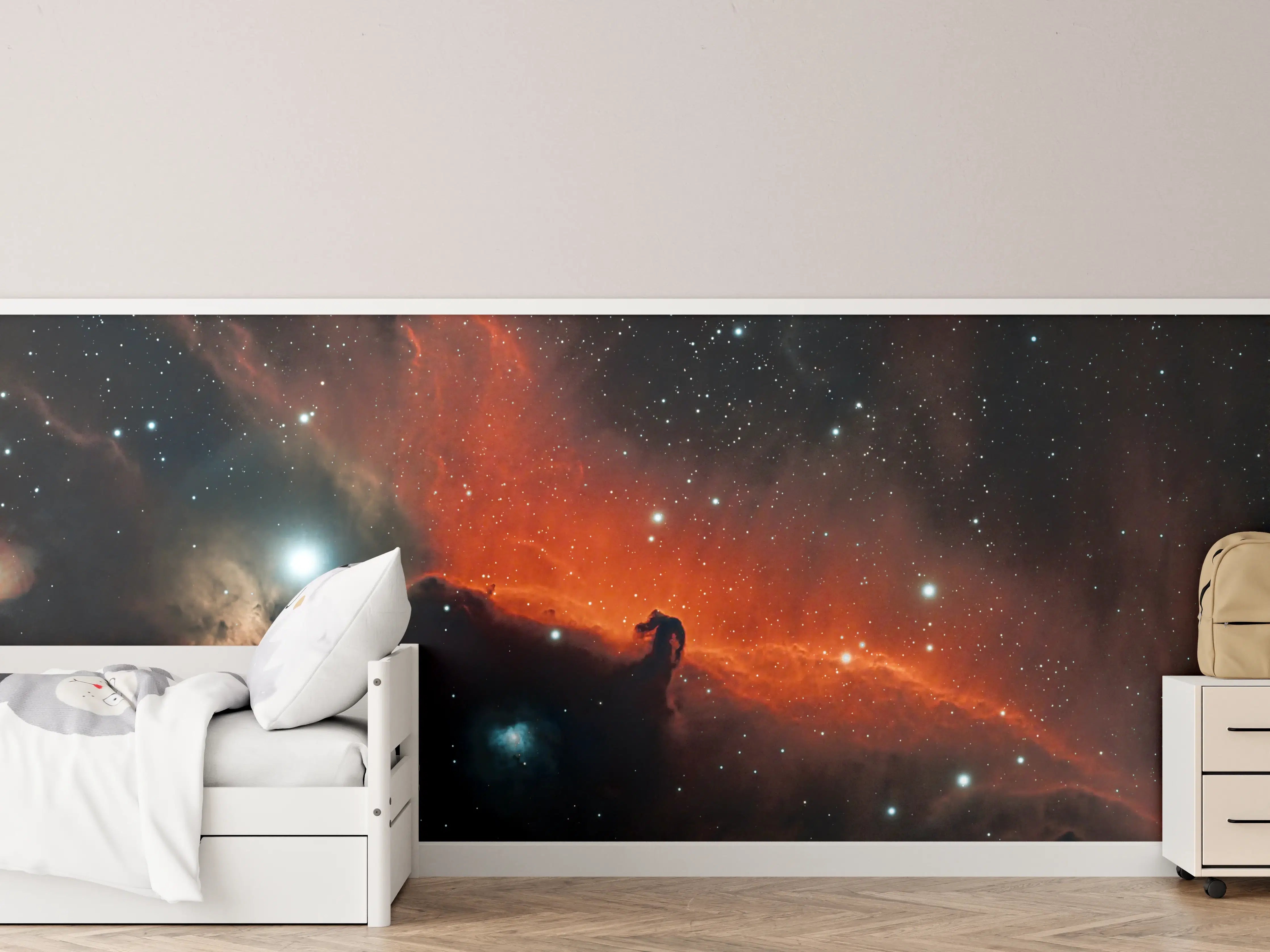 Kinderzimmer Wandgestaltung - Horsehead amd Flame Nebula