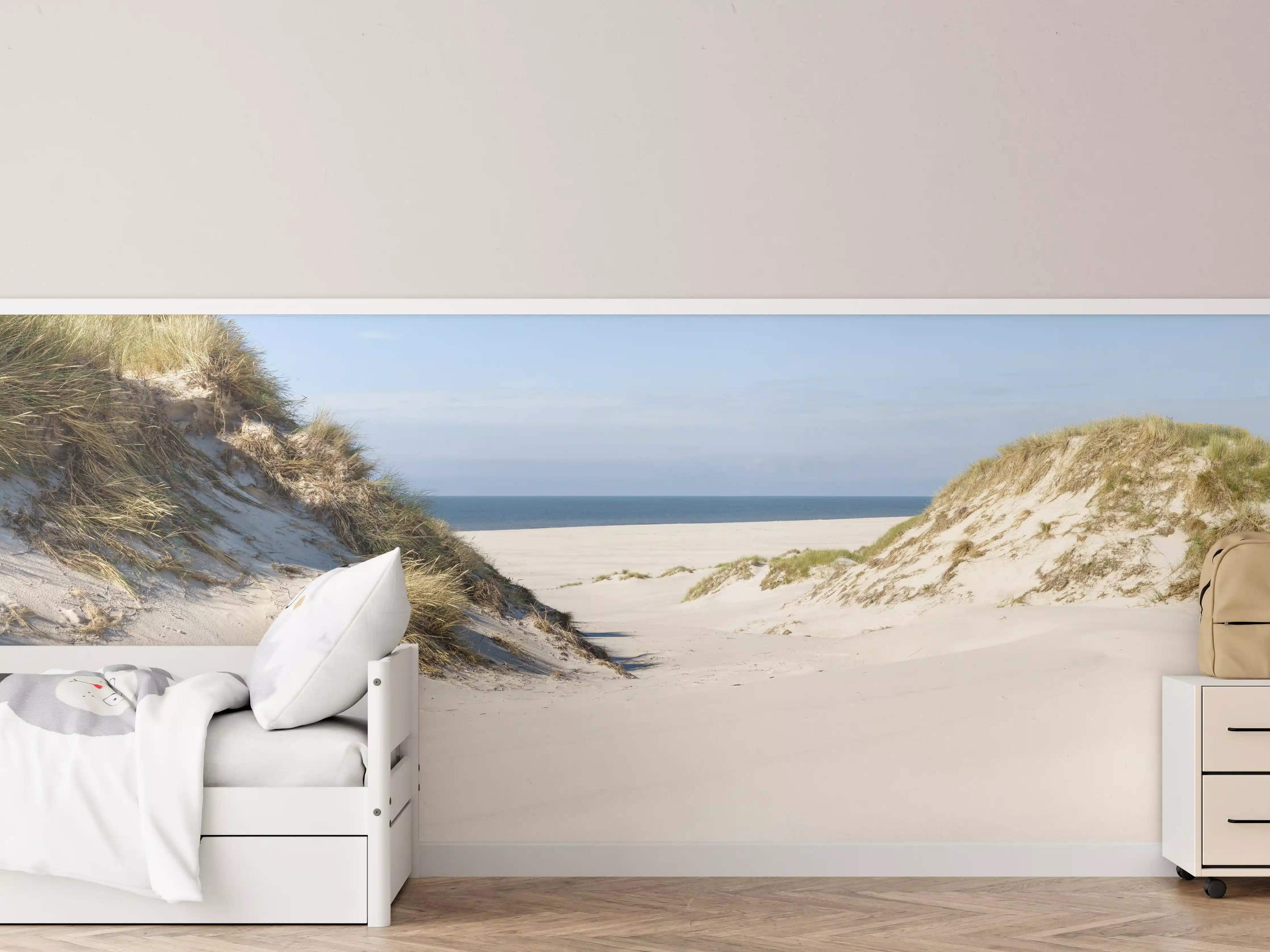Kinderzimmer Wandgestaltung - Idyllische Sanddüne am Meer