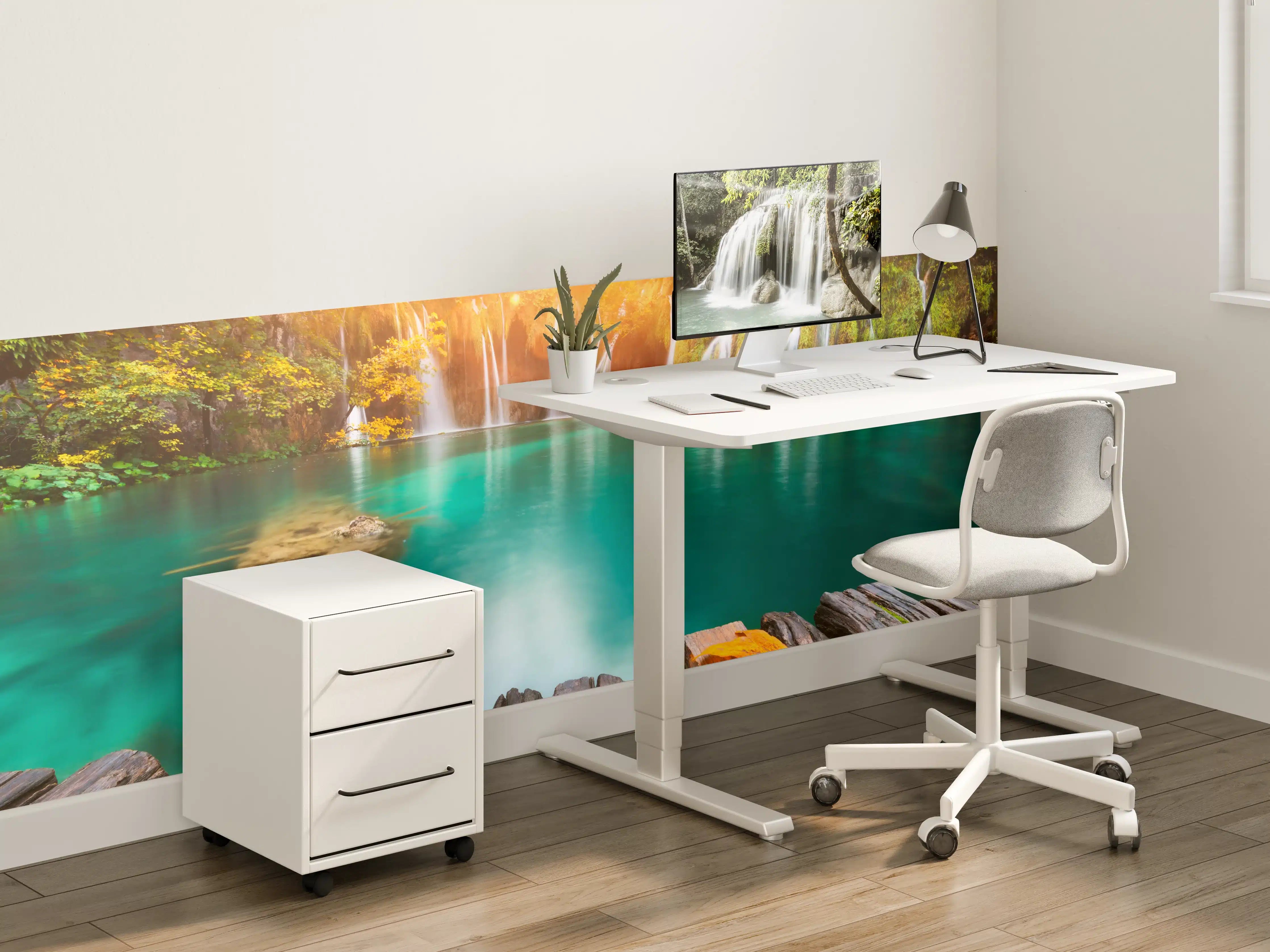 Kinderzimmer Wandgestaltung - Idyllischer See im Plitvicer Nationalpark