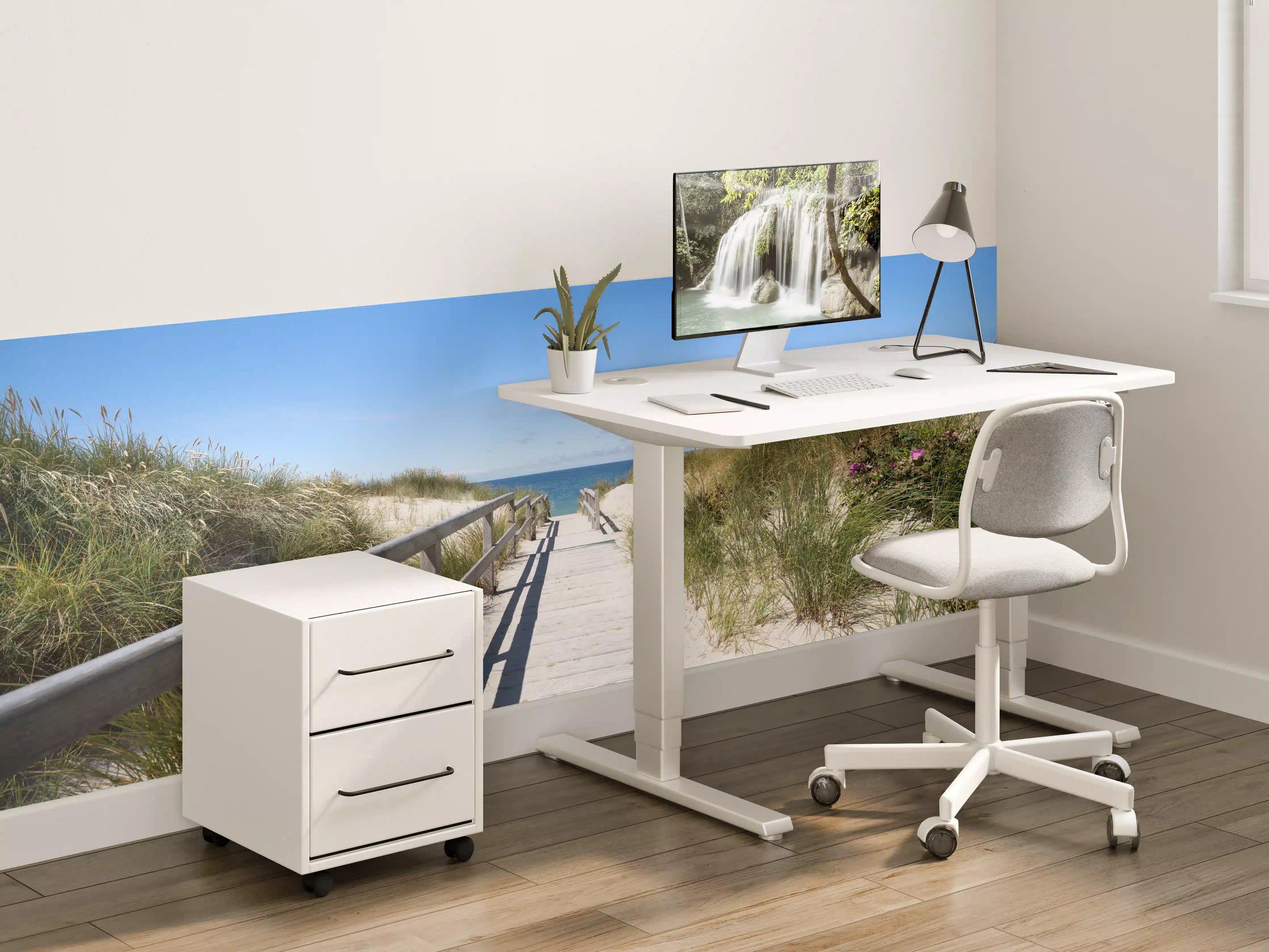 Kinderzimmer Wandgestaltung - Idyllischer Strandweg mit Dünen