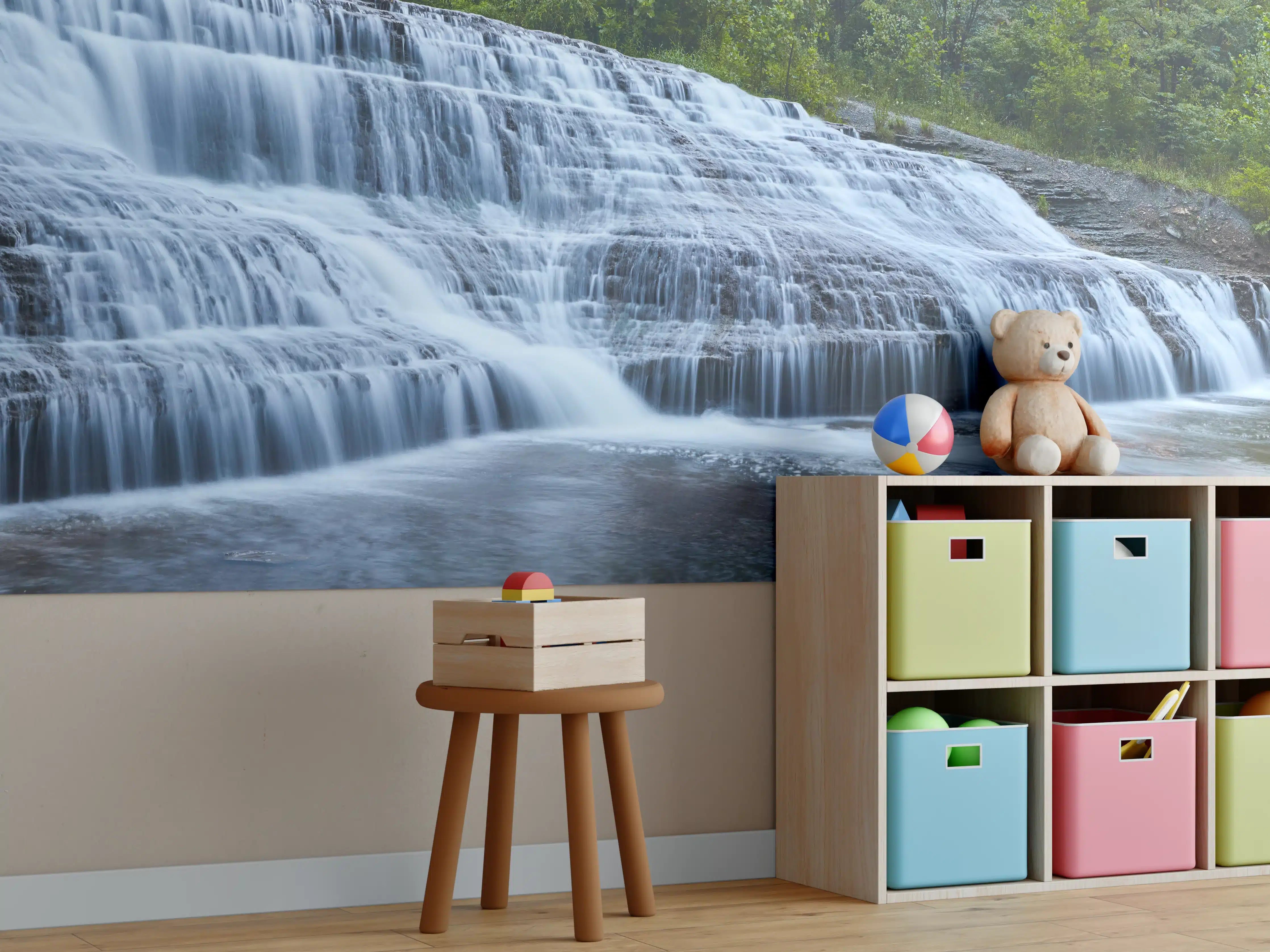 Kinderzimmer Wandgestaltung - Indiana Wasserfall