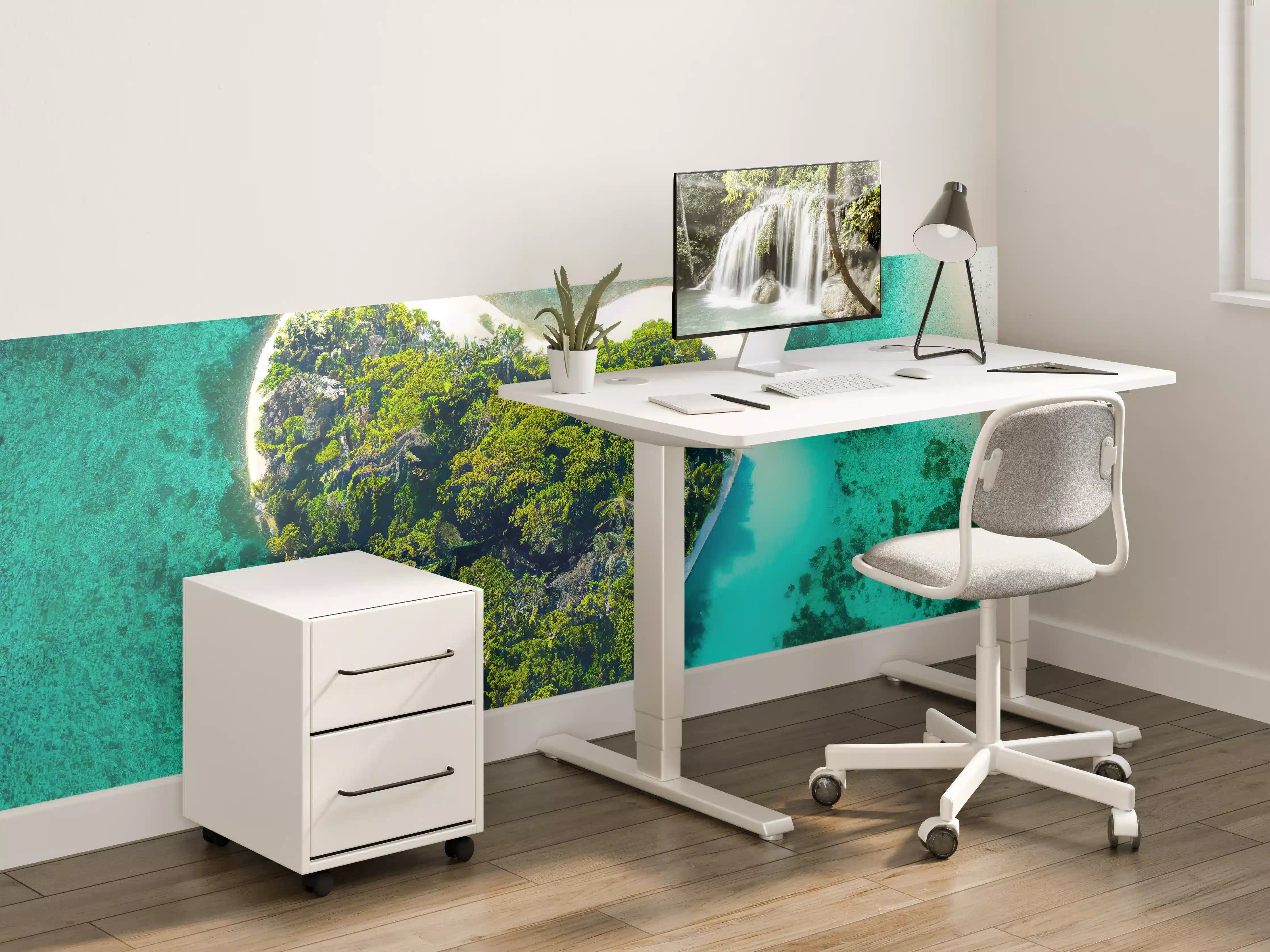 Kinderzimmer Wandgestaltung - Insel in Herzform