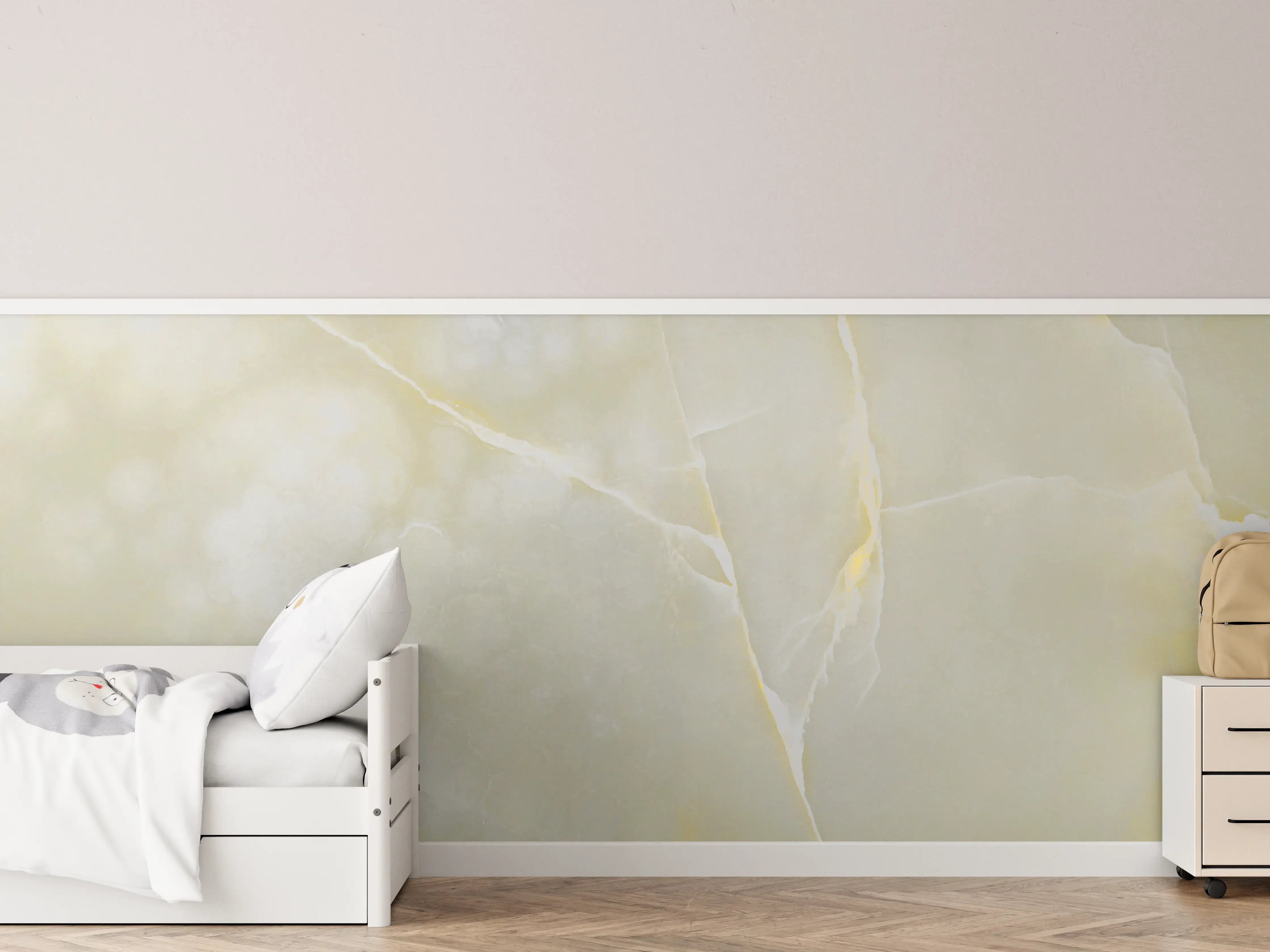 Kinderzimmer Wandgestaltung - Italienischer bunter Beige breccia Marmor