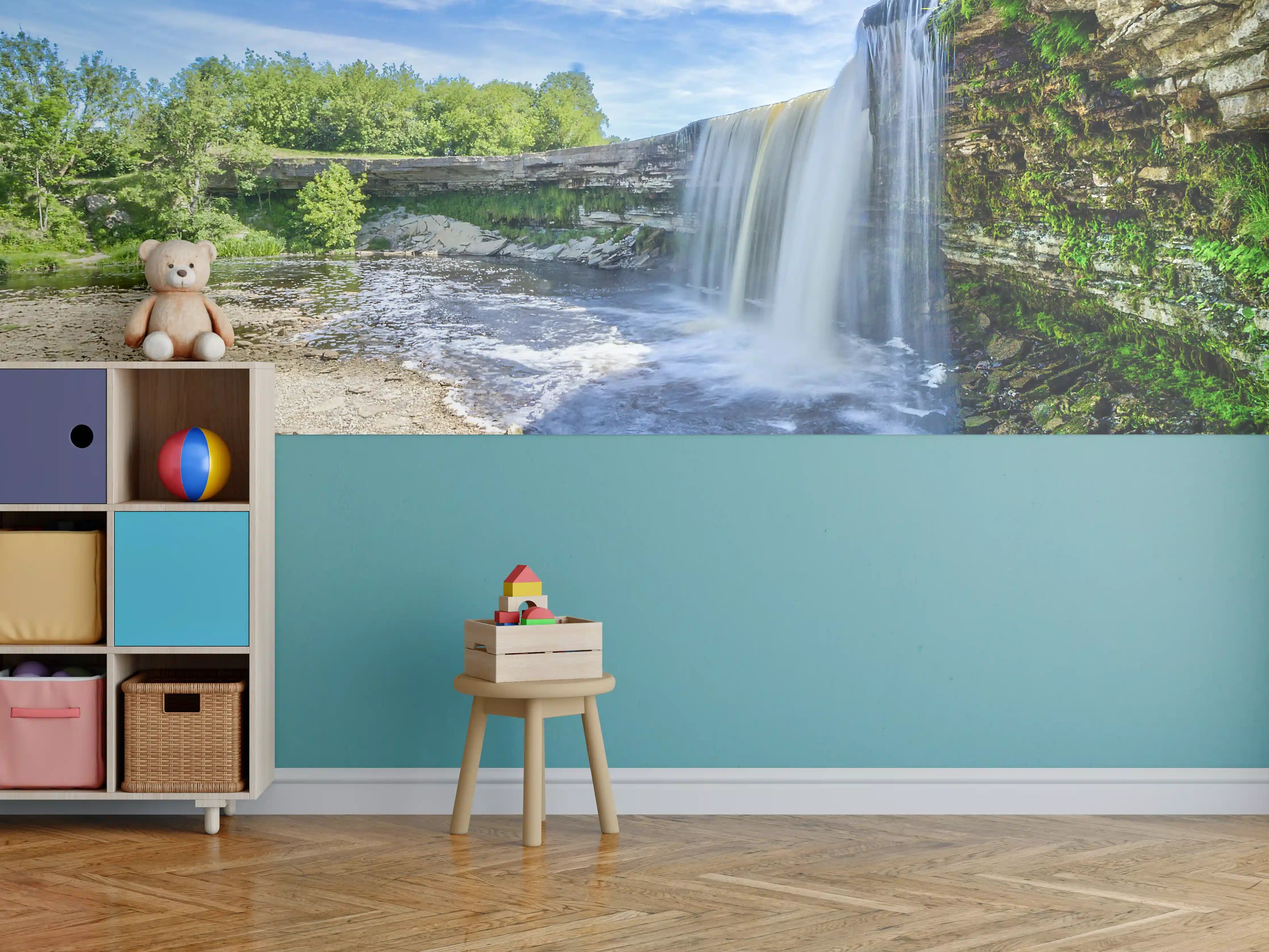 Kinderzimmer Wandgestaltung - Jagala Sommer Wasserfall