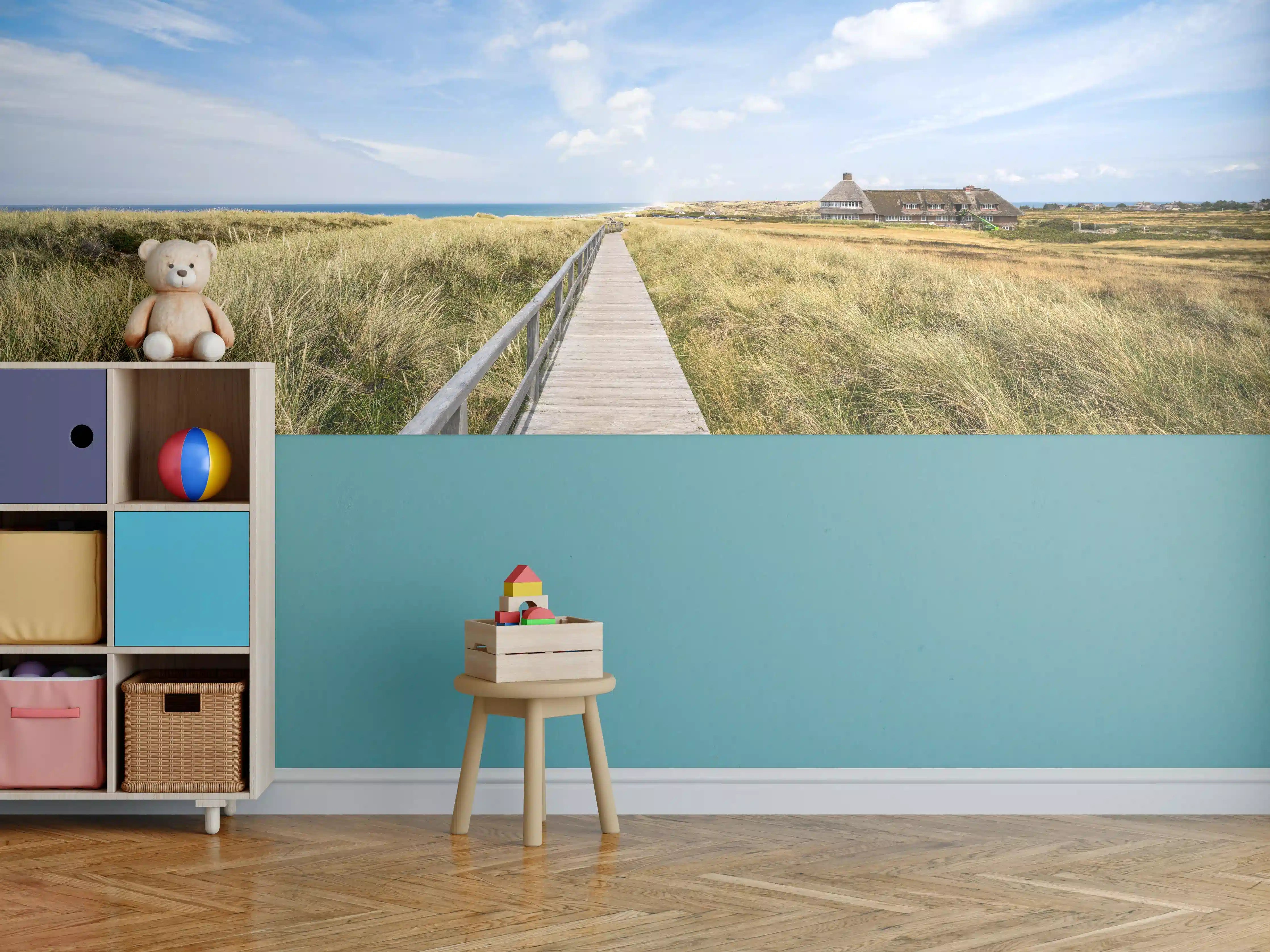 Kinderzimmer Wandgestaltung - Kampen Landschaft