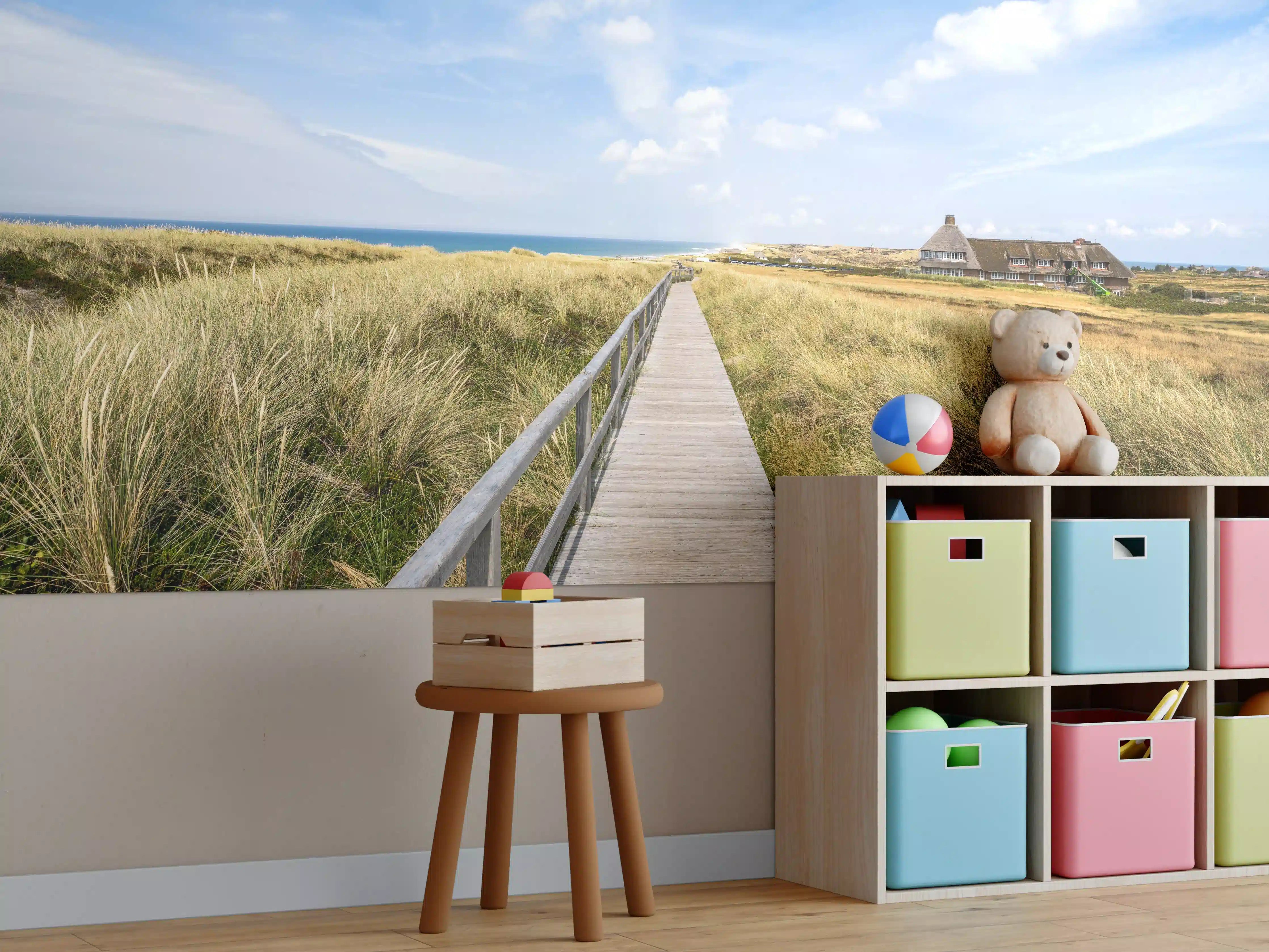 Kinderzimmer Wandgestaltung - Kampen Landschaft