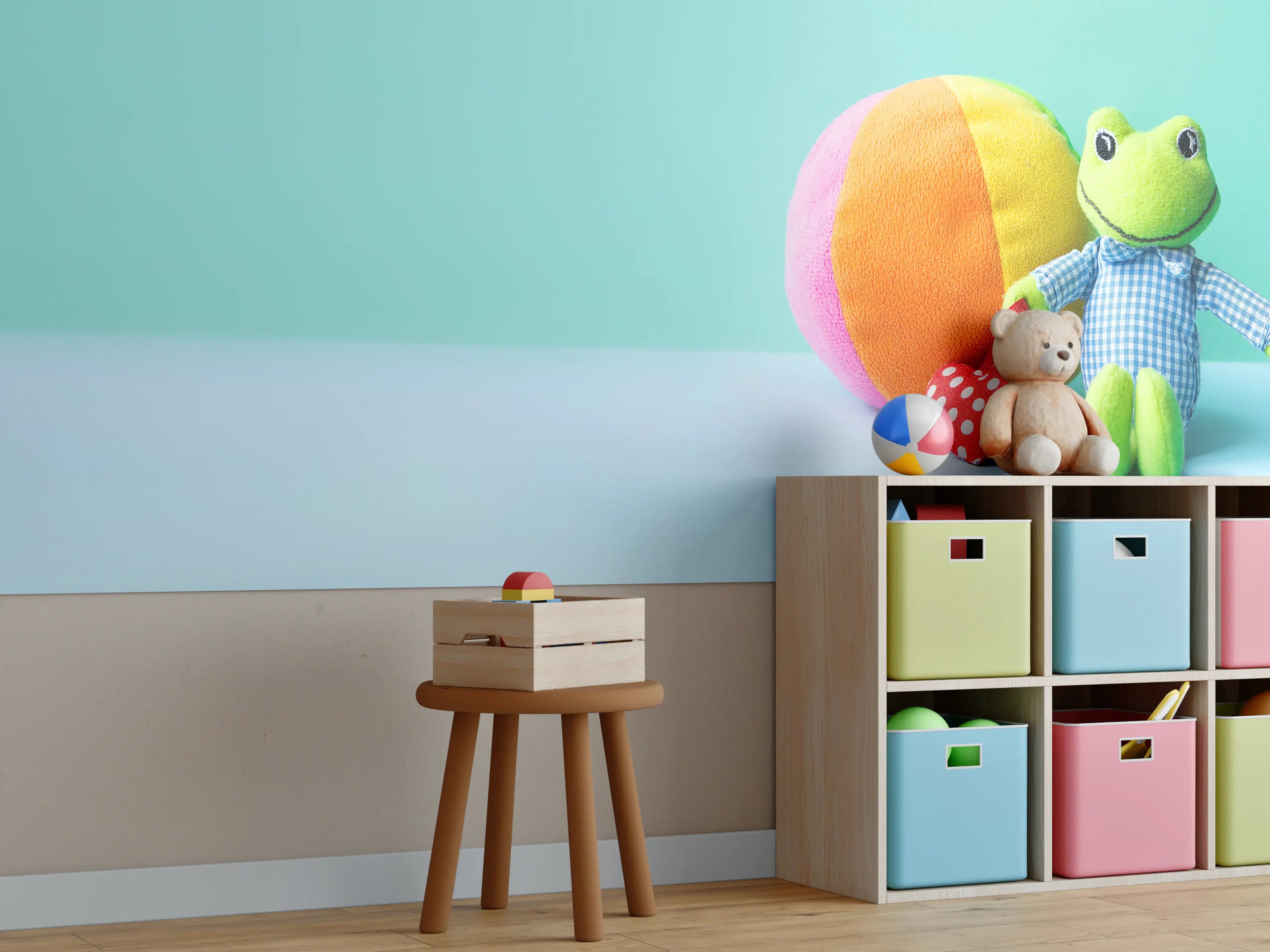 Kinderzimmer Wandgestaltung - Kinderspielzeug Kleiner Frosch