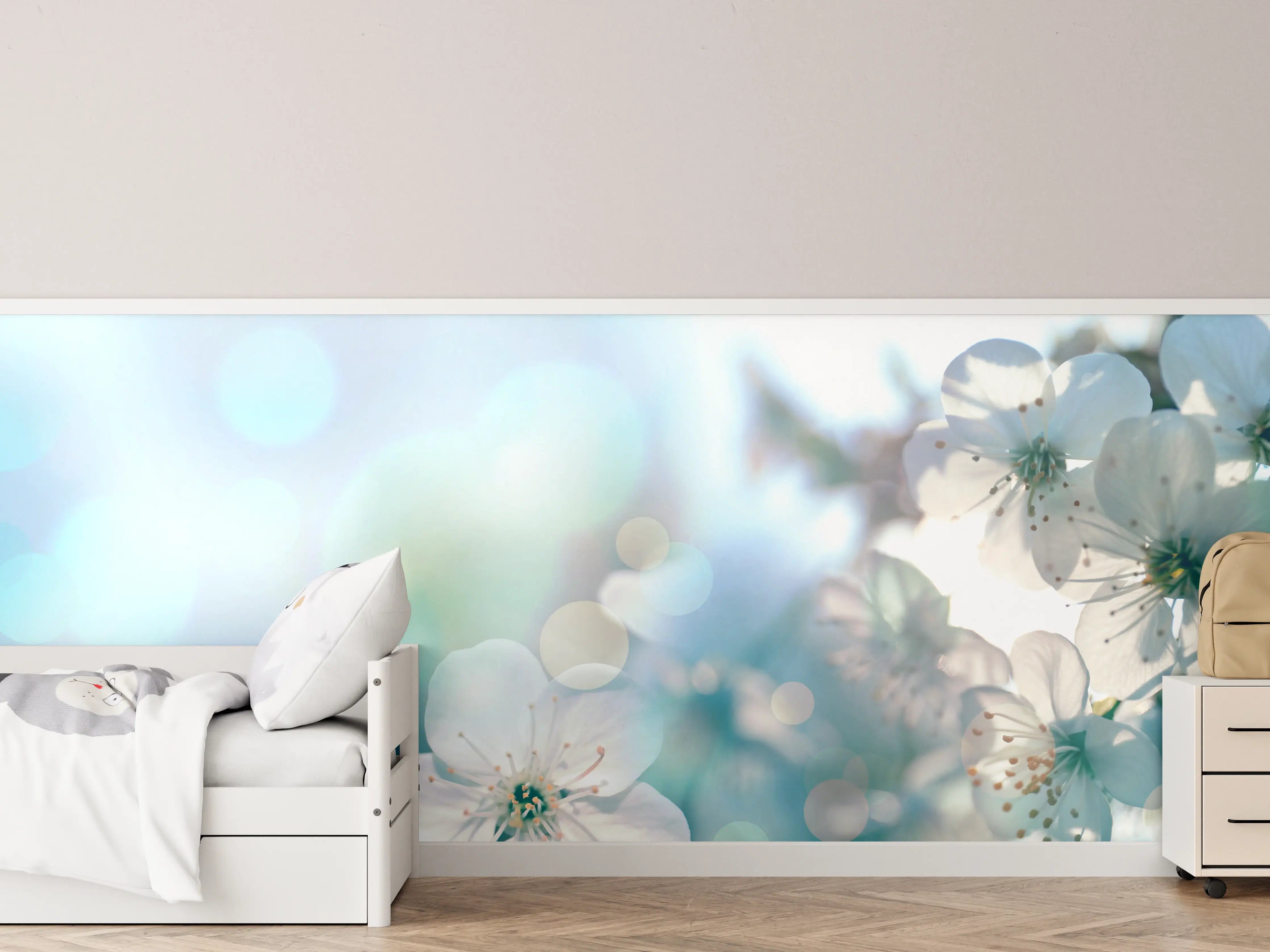 Kinderzimmer Wandgestaltung - Kirchbaum Frühlings-Blüten