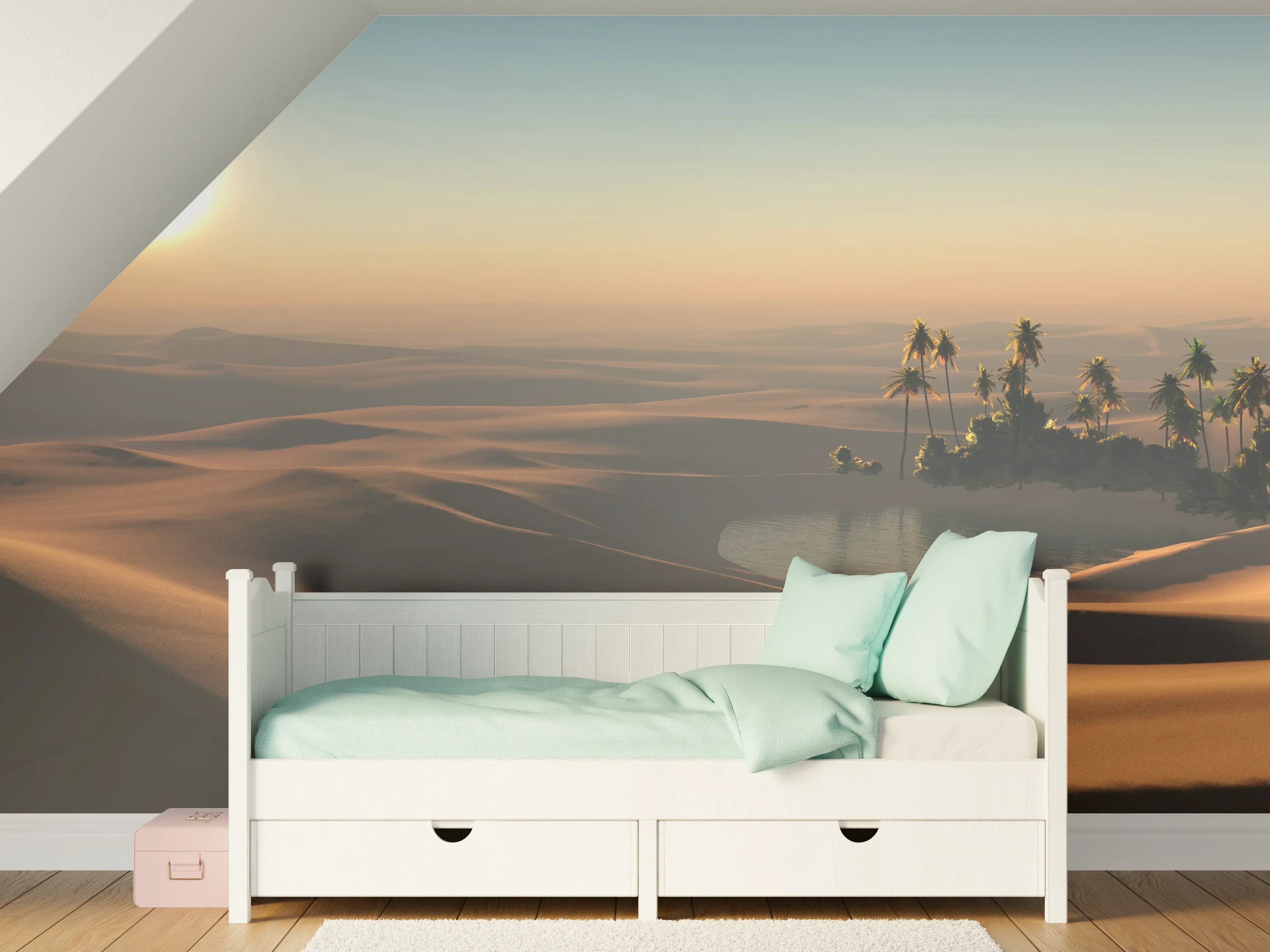 Kinderzimmer Wandgestaltung - Kleine Oase in der heißen Wüste
