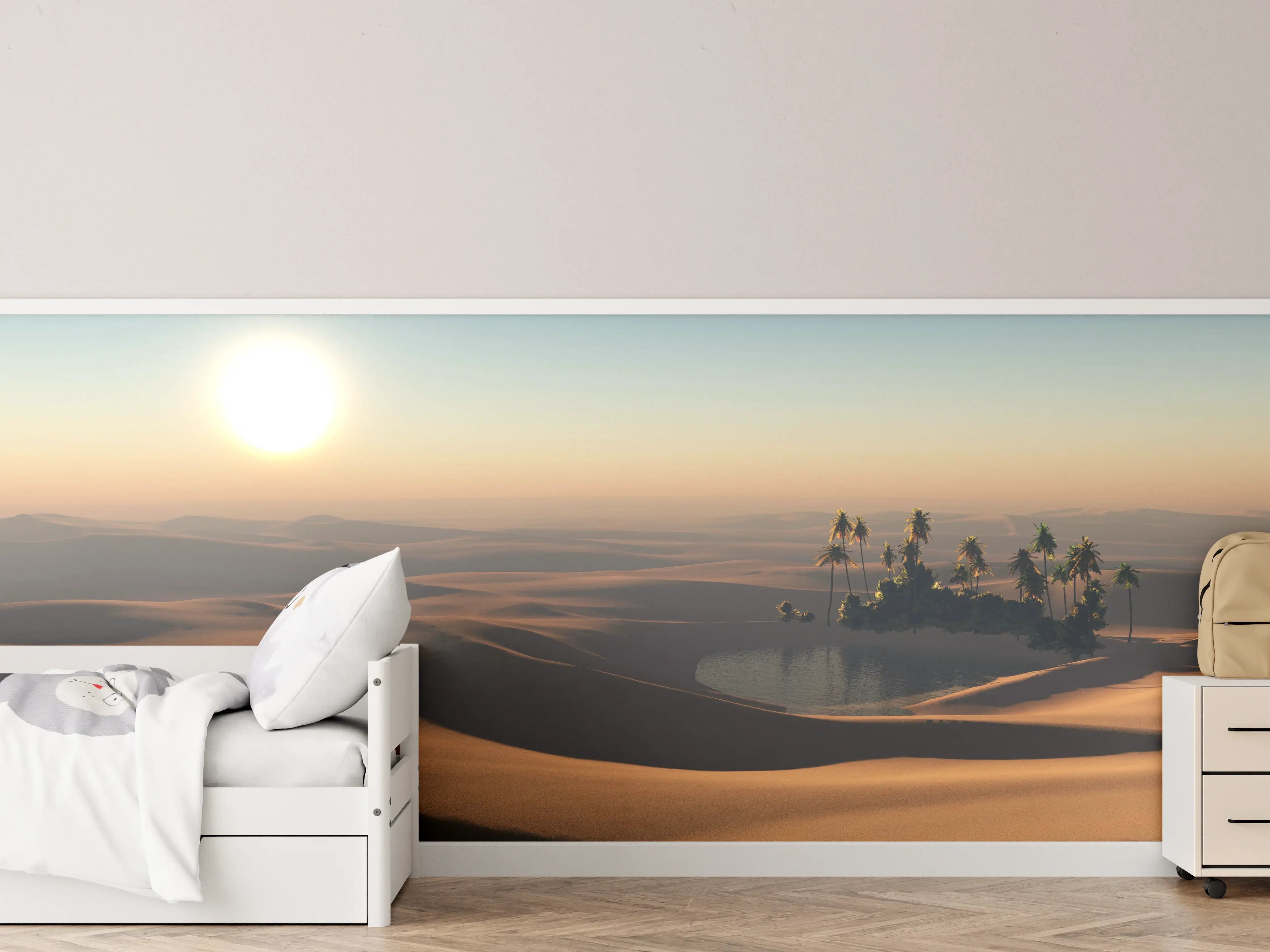 Kinderzimmer Wandgestaltung - Kleine Oase in der heißen Wüste