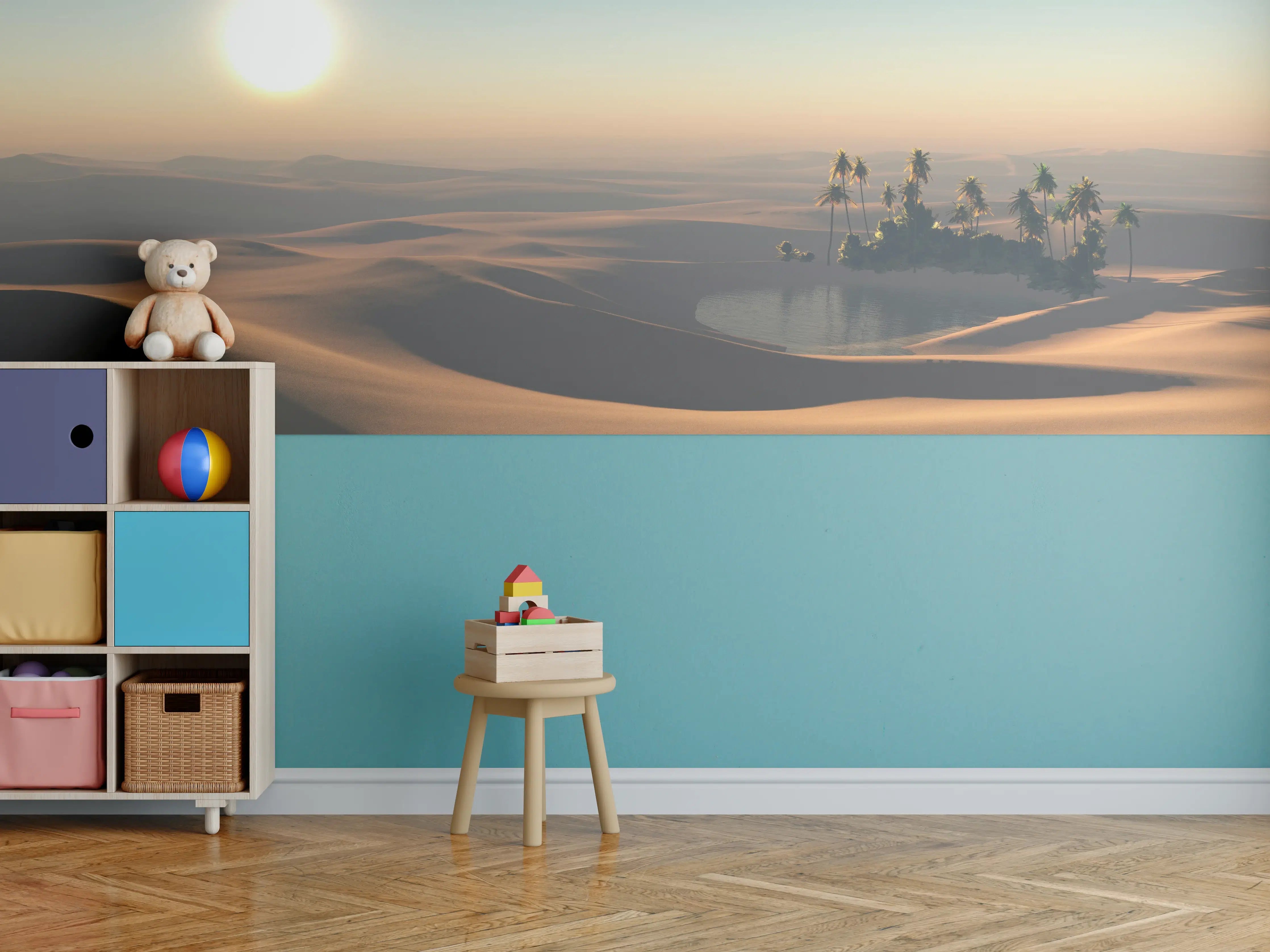 Kinderzimmer Wandgestaltung - Kleine Oase in der heißen Wüste