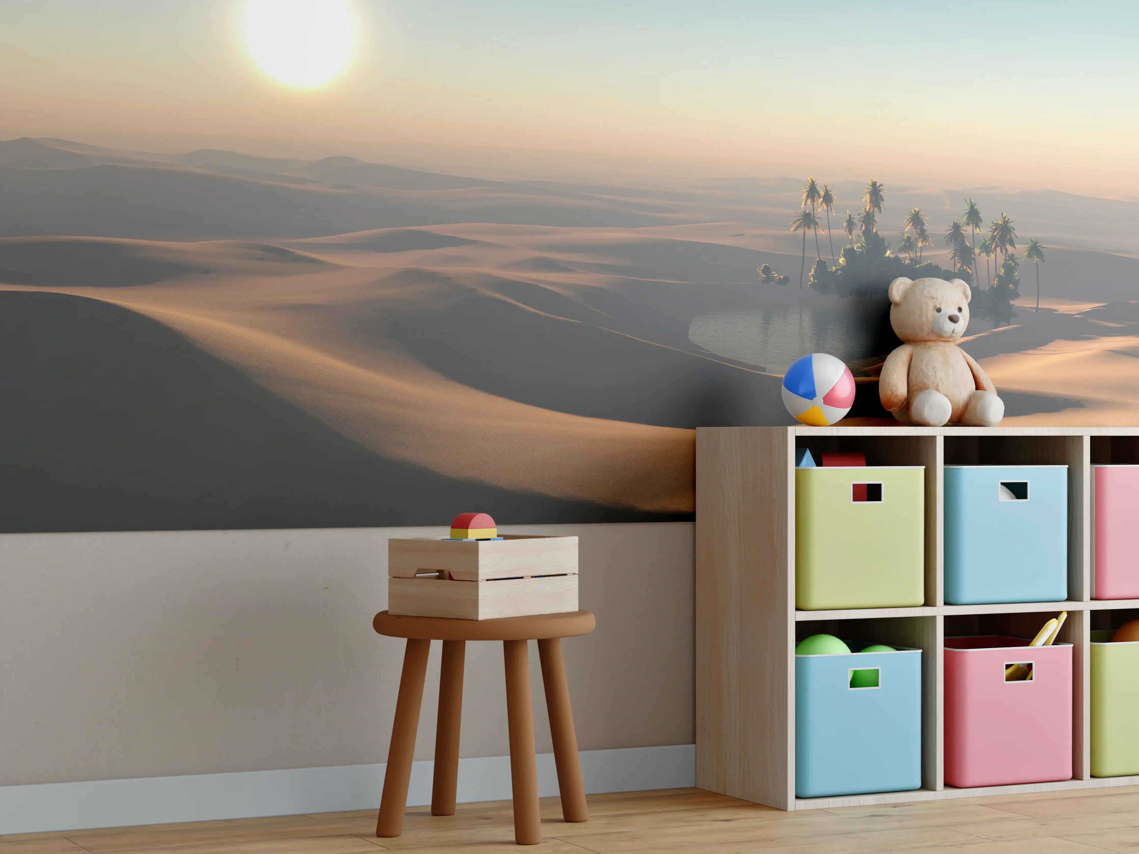 Kinderzimmer Wandgestaltung - Kleine Oase in der heißen Wüste