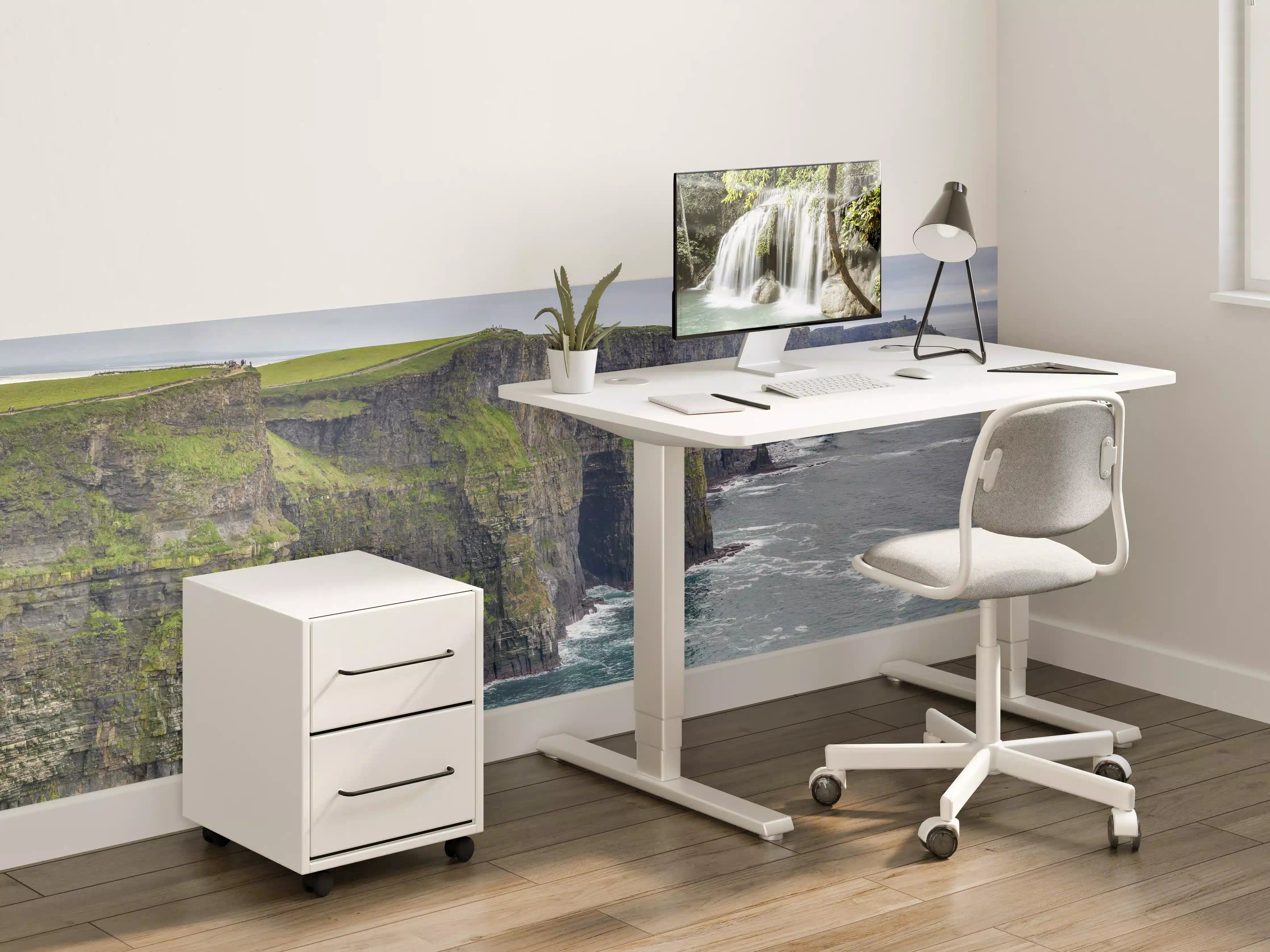 Kinderzimmer Wandgestaltung - Klippen der Irischen Küste bei Nebel