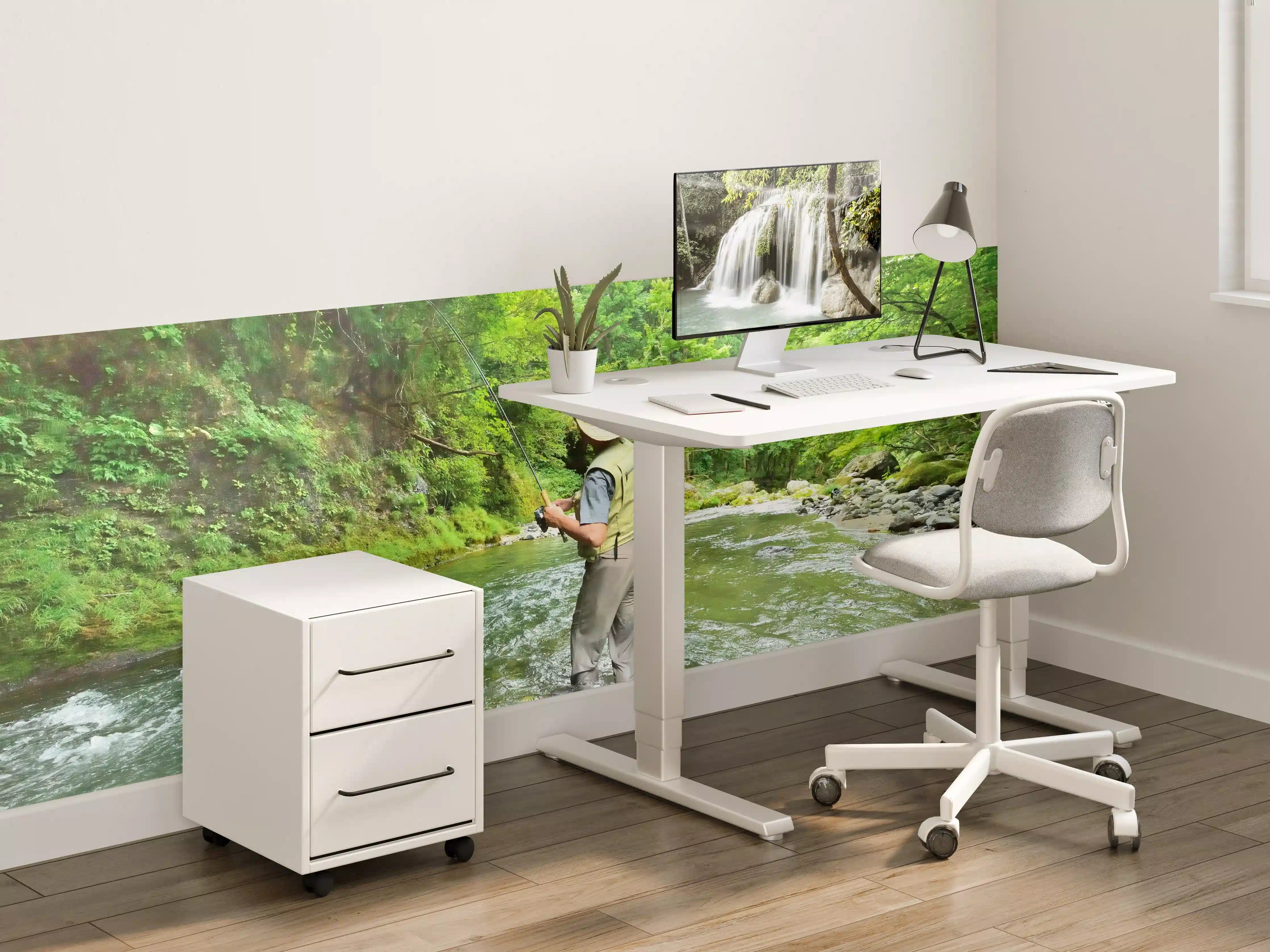 Kinderzimmer Wandgestaltung - Köderfischen im Ichinoto-Fluss