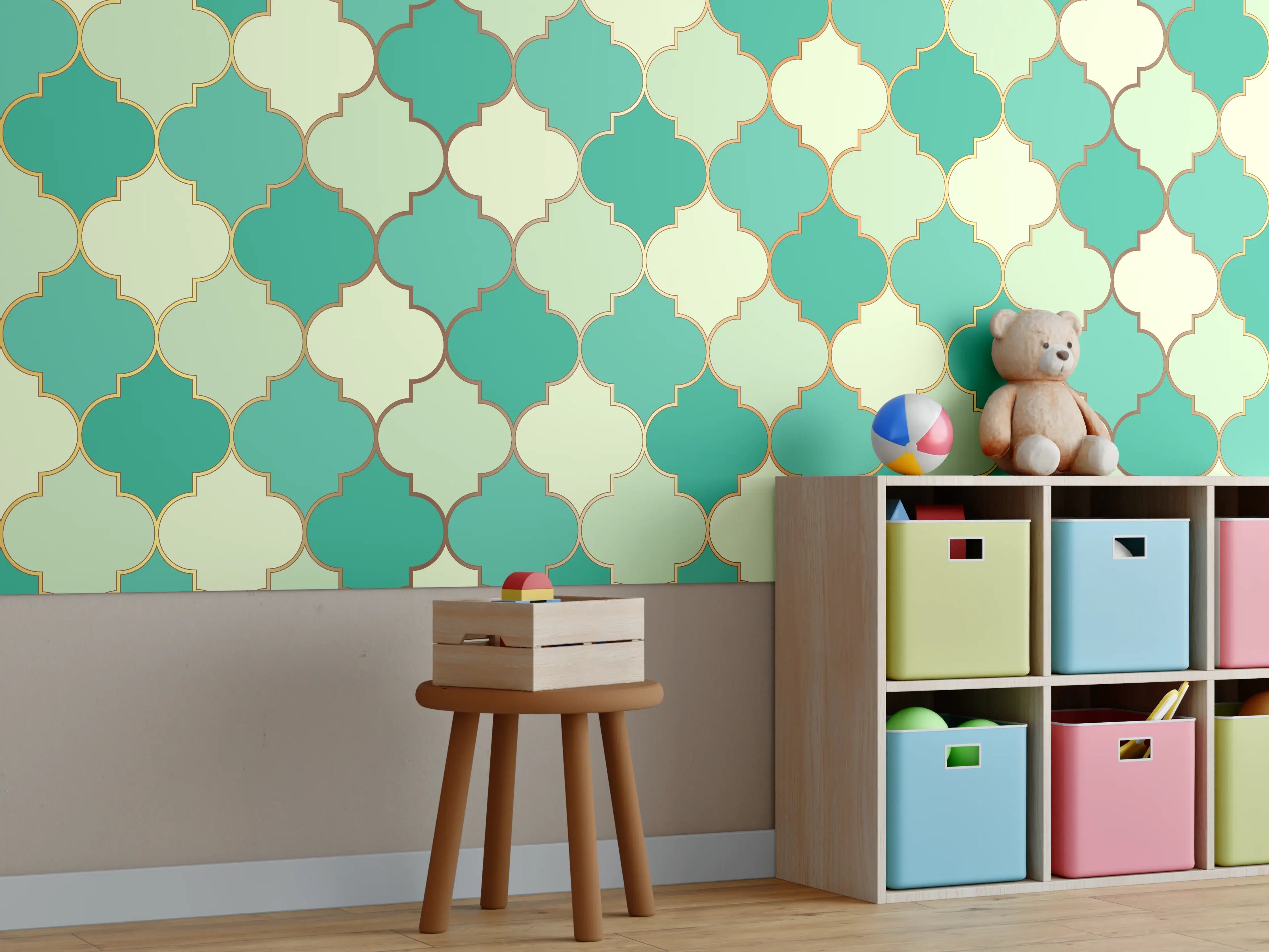 Kinderzimmer Wandgestaltung - Königliche Wandverzierung