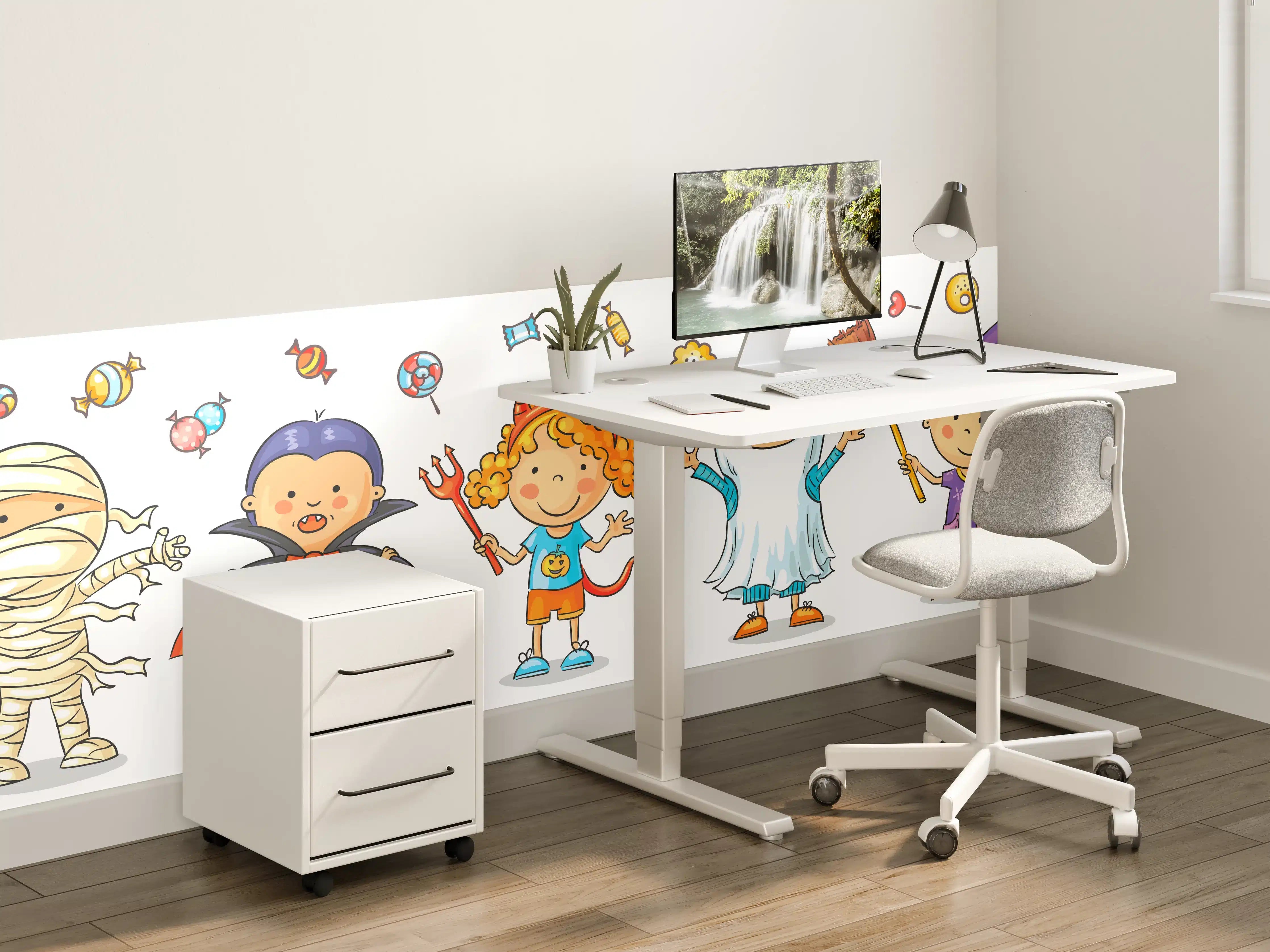 Kinderzimmer Wandgestaltung - Kreative Halloween-Mottofiguren