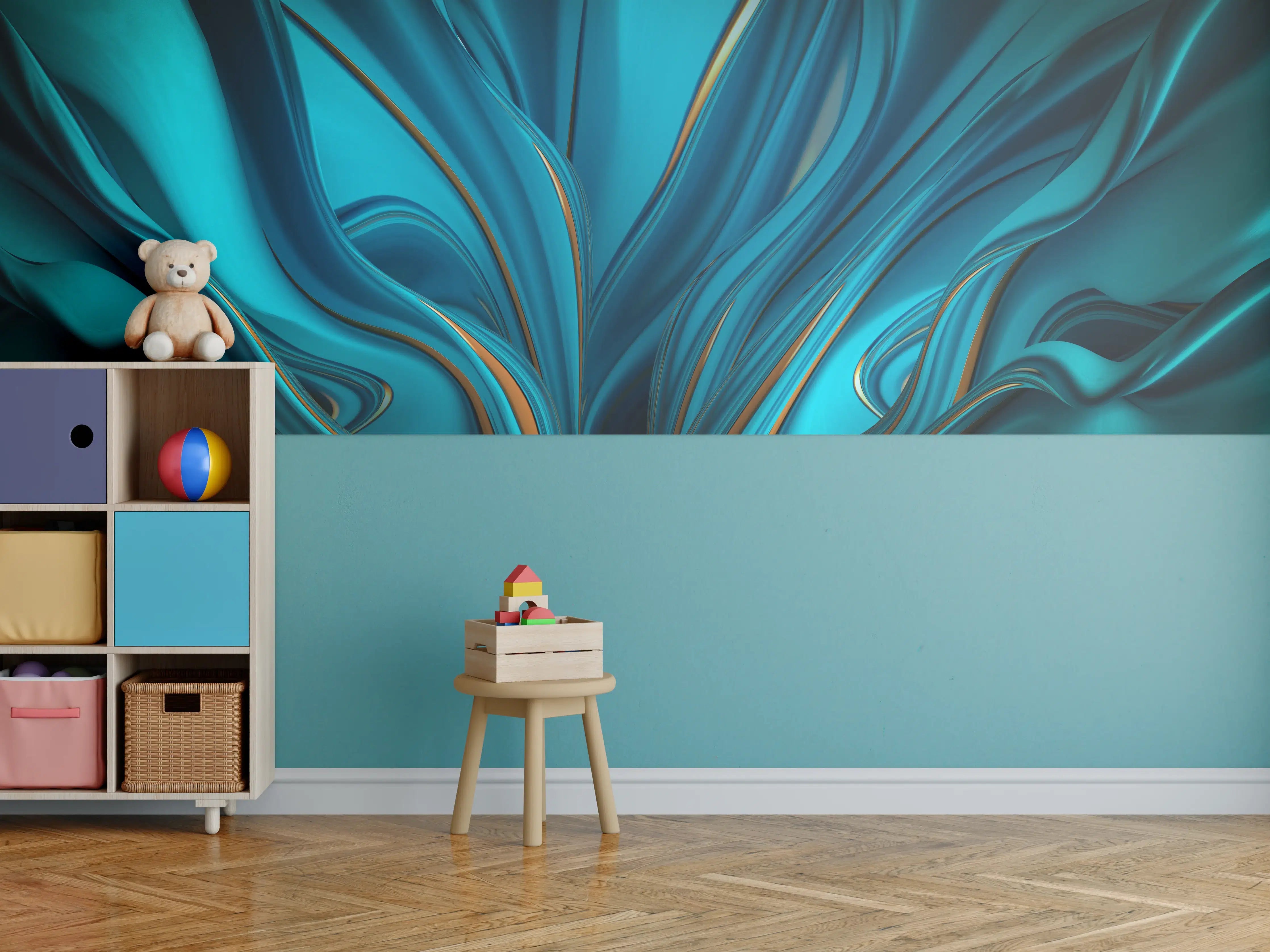 Kinderzimmer Wandgestaltung - Künstlerischer Hintergrund - Abstrakt