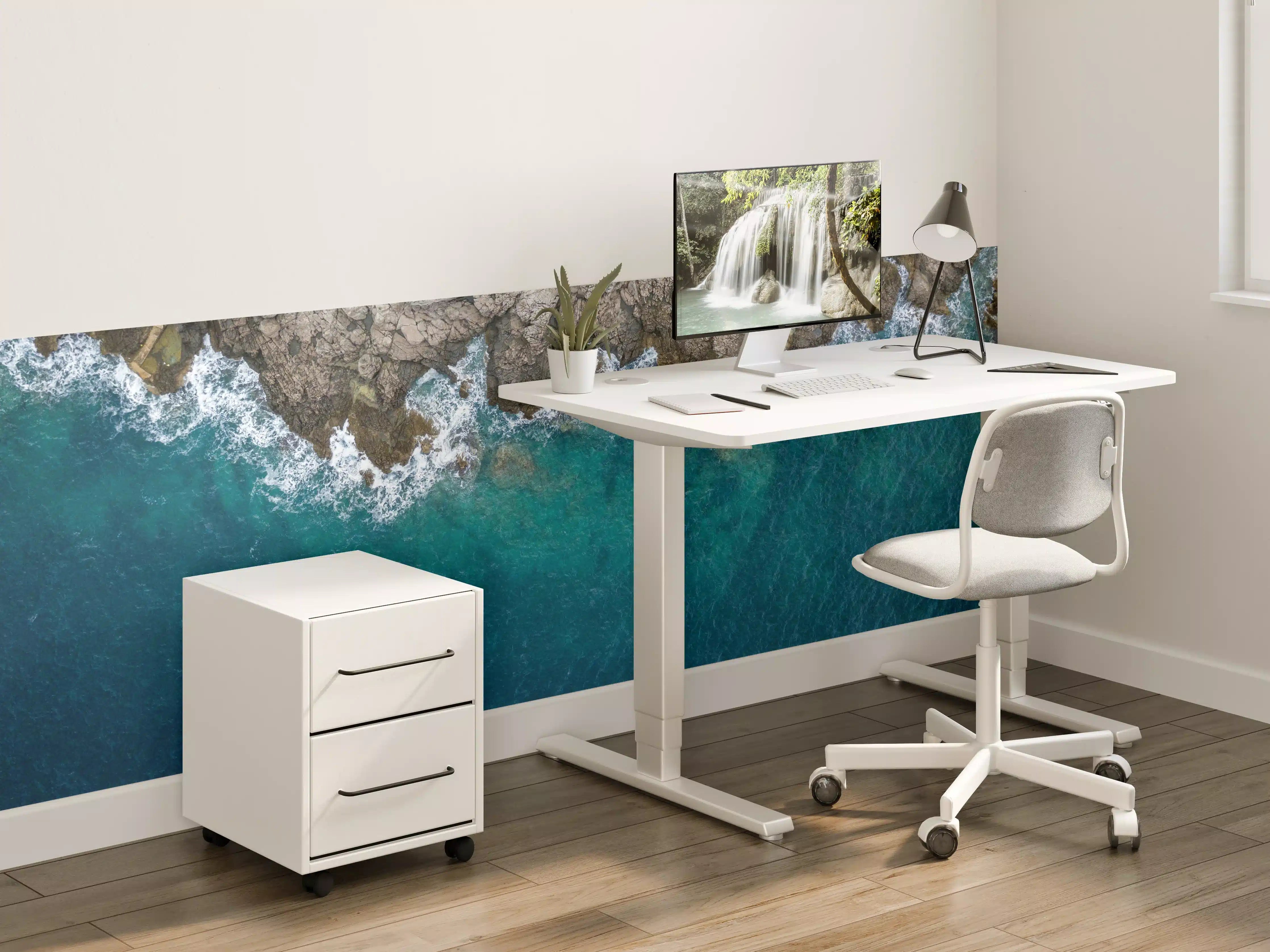 Kinderzimmer Wandgestaltung - Küstenklippe über dem Meer