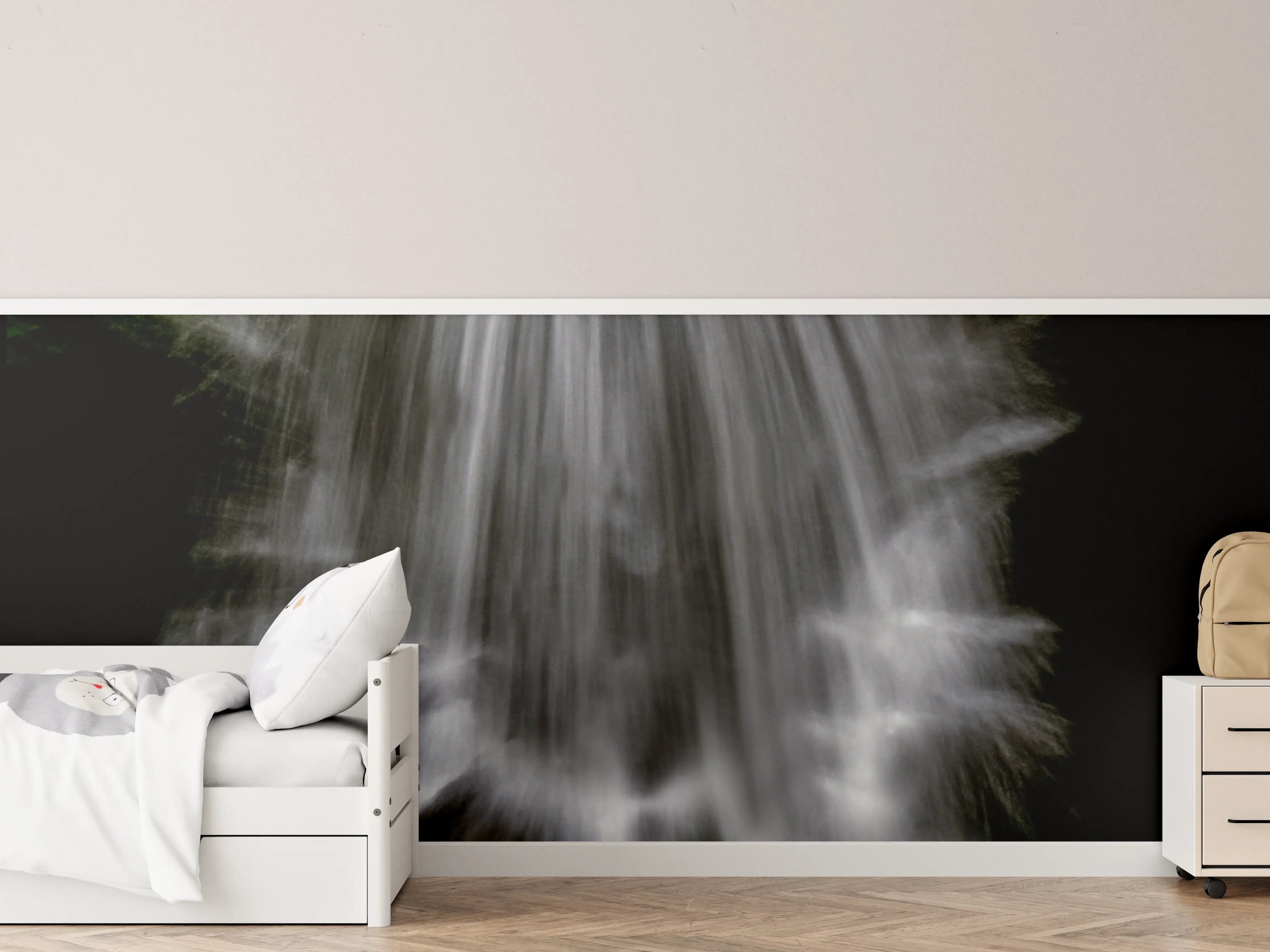 Kinderzimmer Wandgestaltung - Kunstvoller Wasserfall