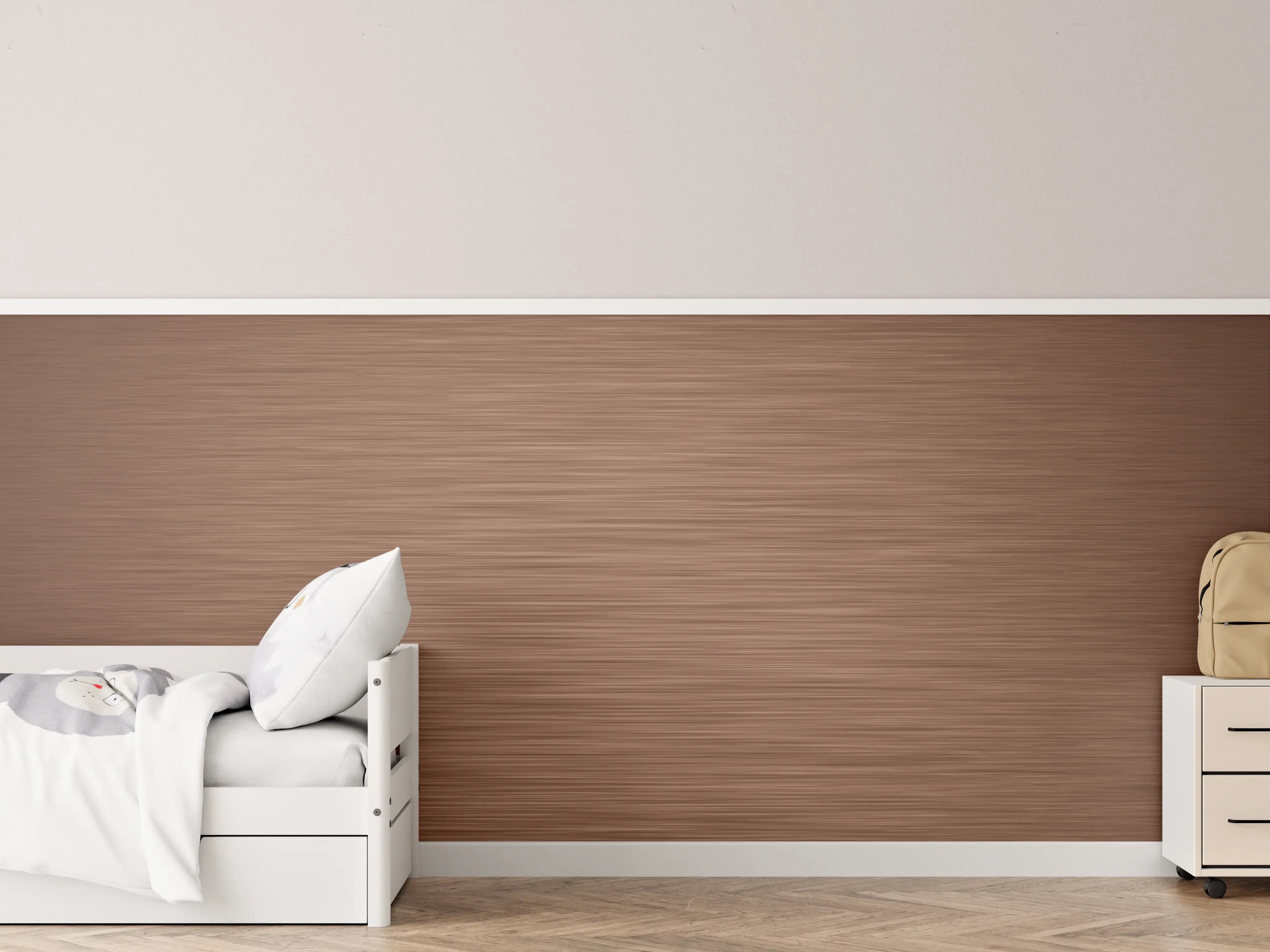 Kinderzimmer Wandgestaltung - Kupfer - ALU Prime - Metall Gebürstet