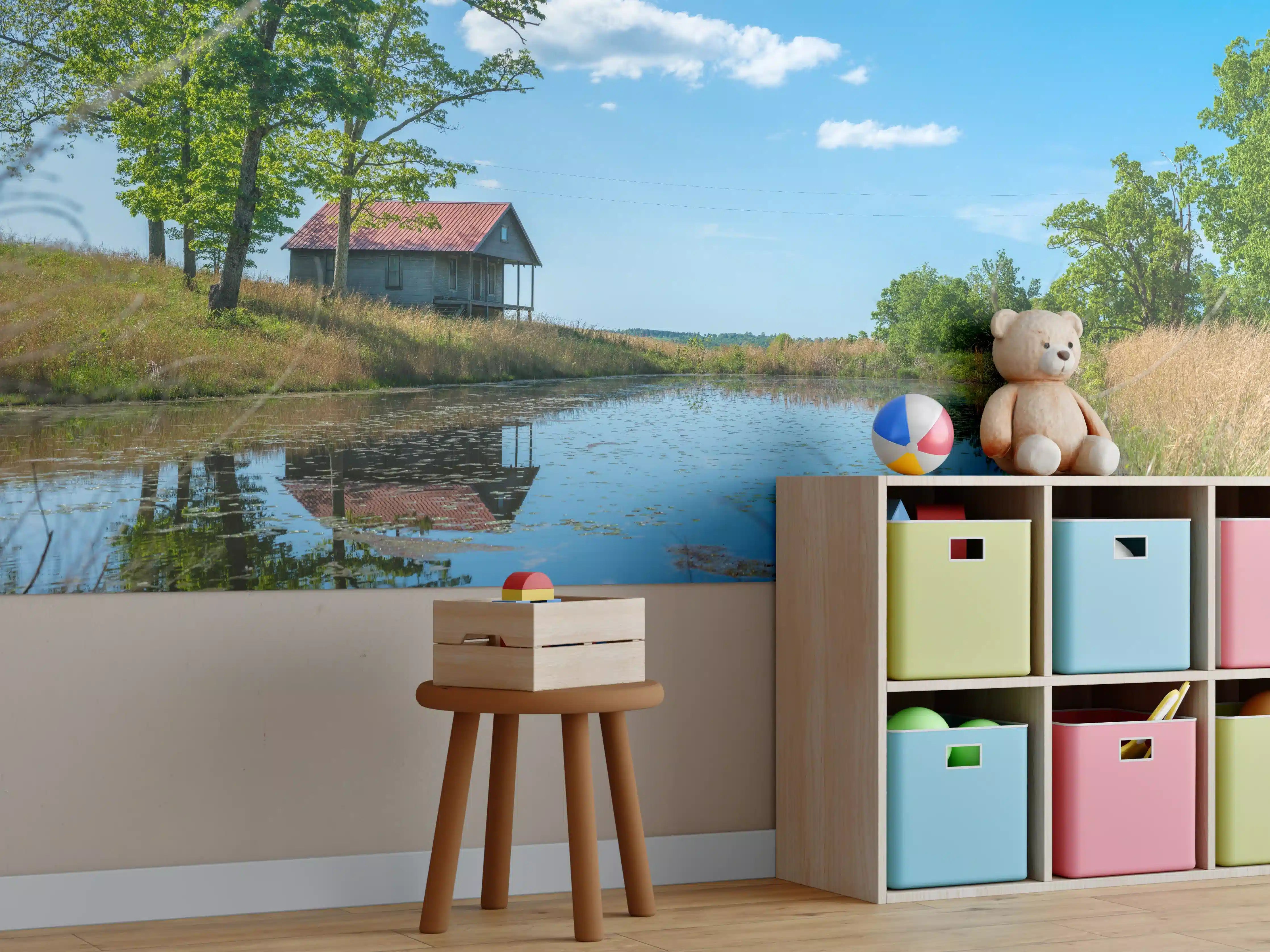 Kinderzimmer Wandgestaltung - Ländliches altes Haus
