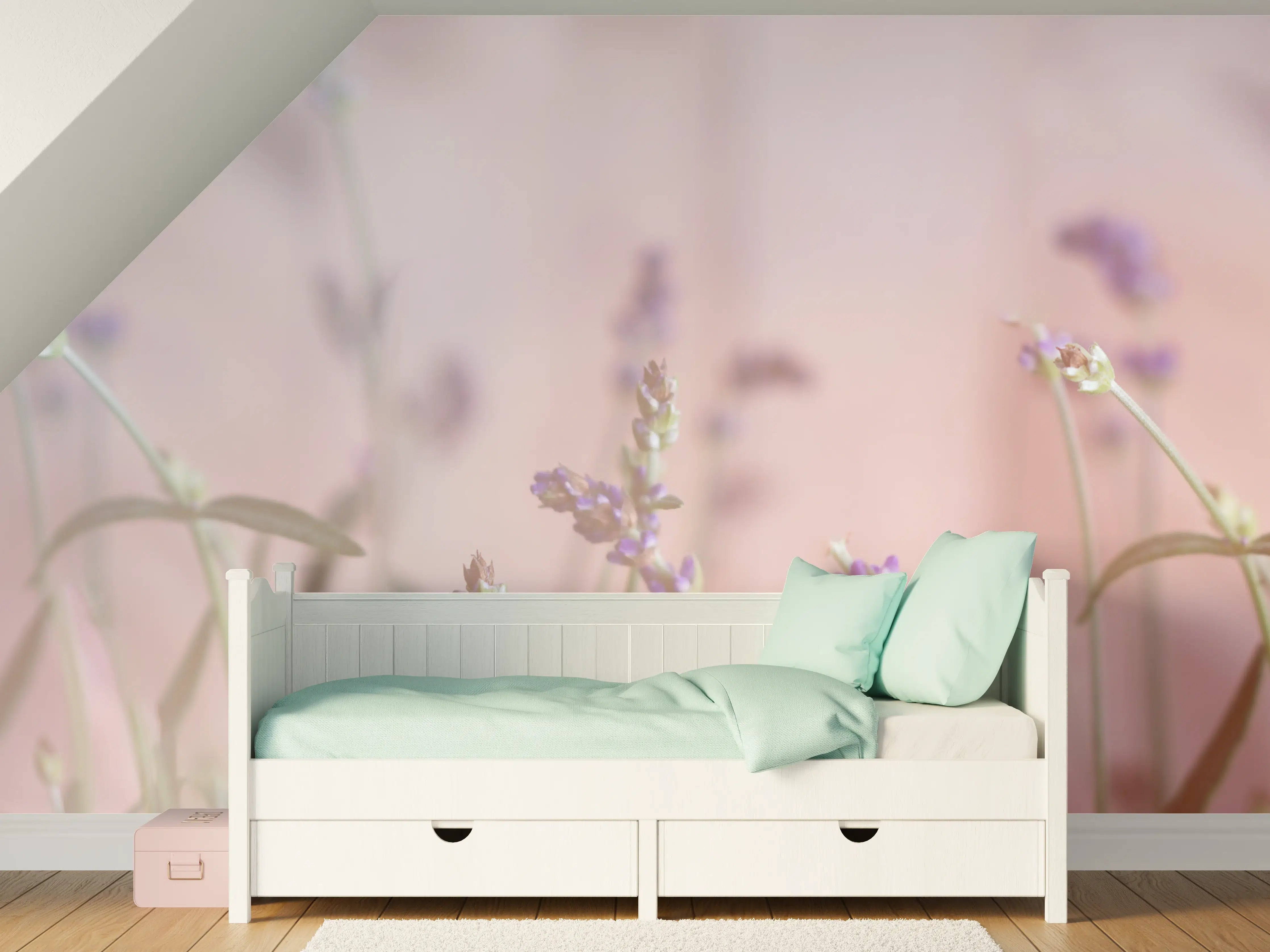 Kinderzimmer Wandgestaltung - Lavendel