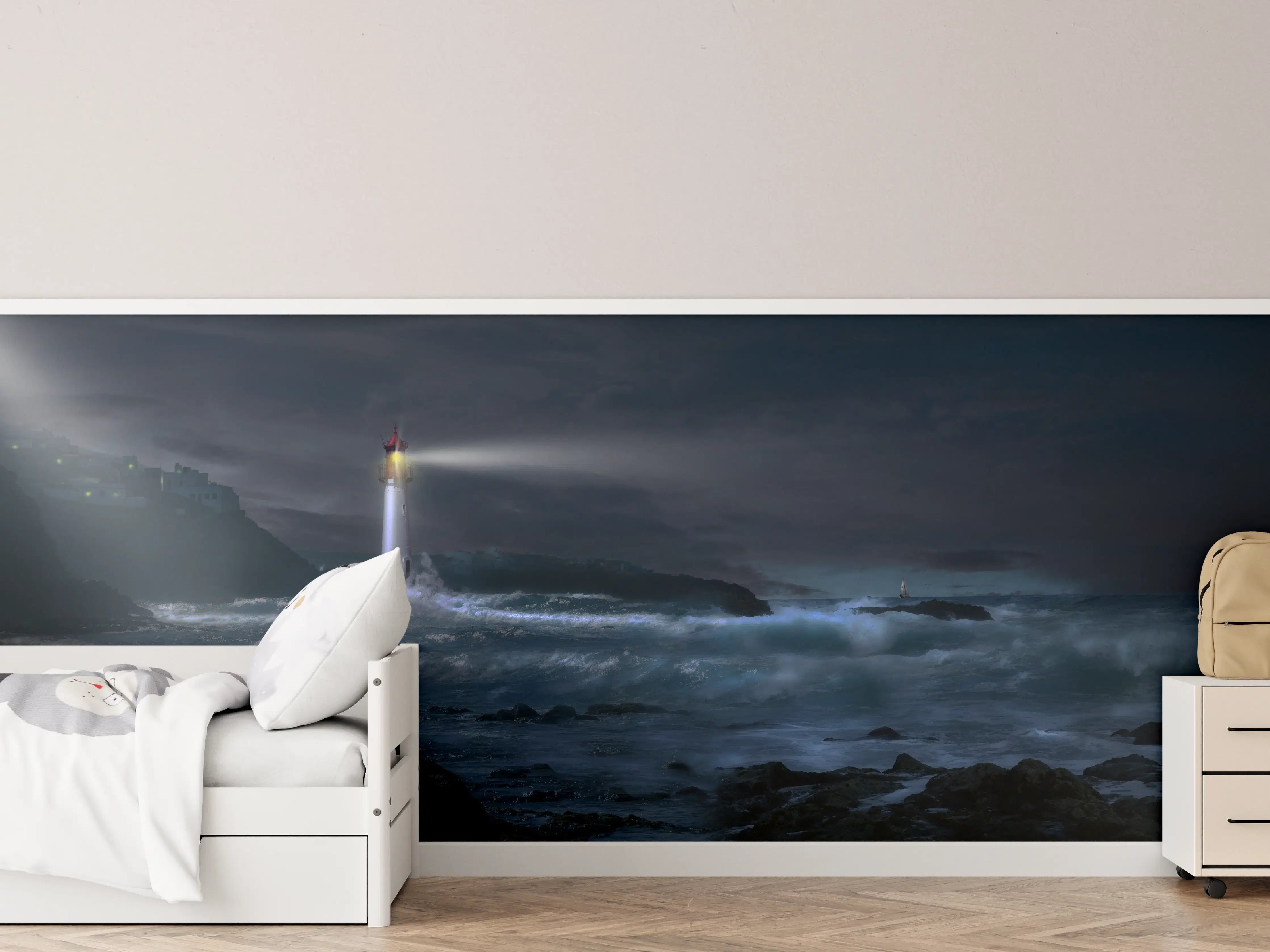 Kinderzimmer Wandgestaltung - Leuchtturm