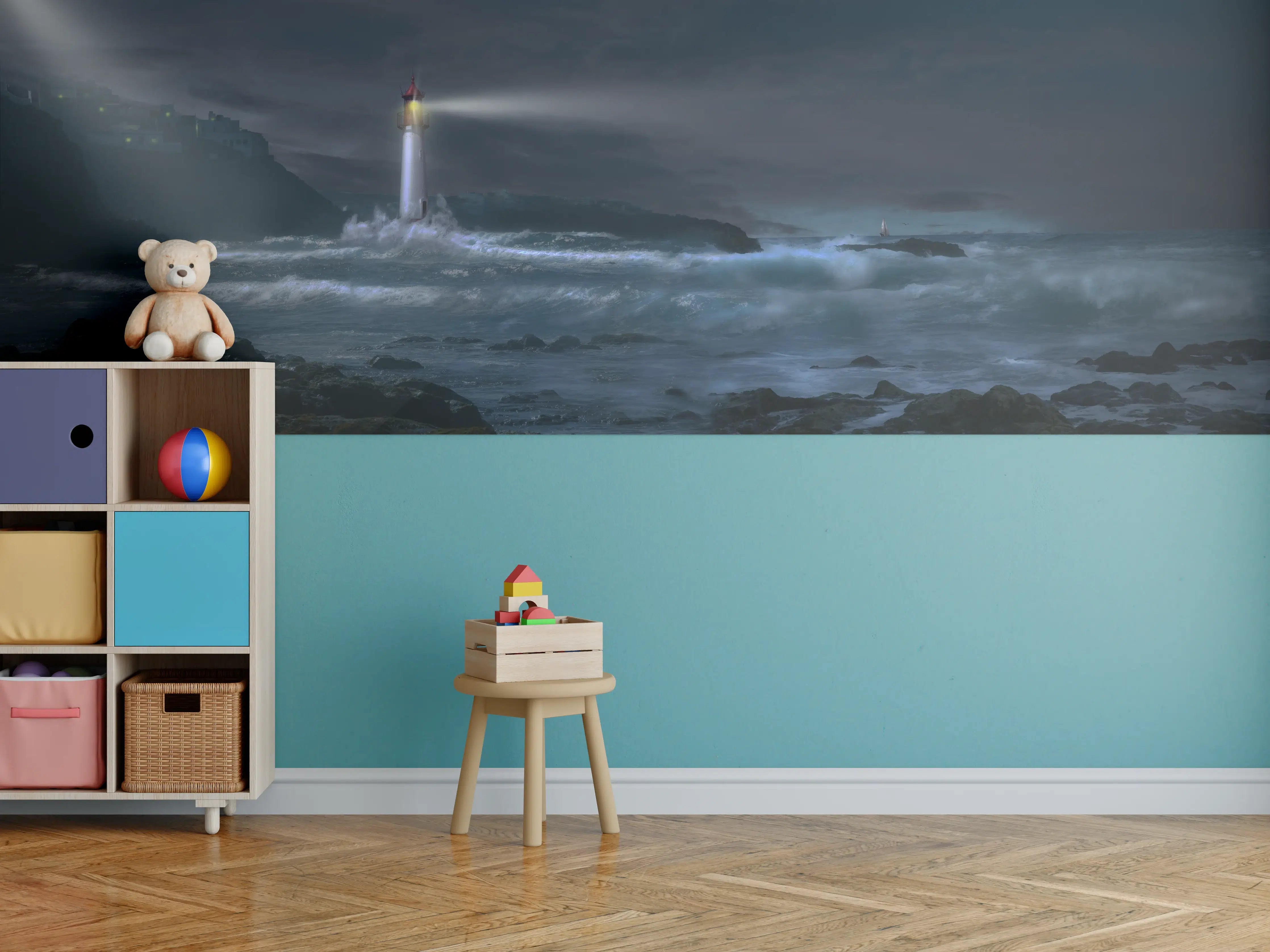 Kinderzimmer Wandgestaltung - Leuchtturm