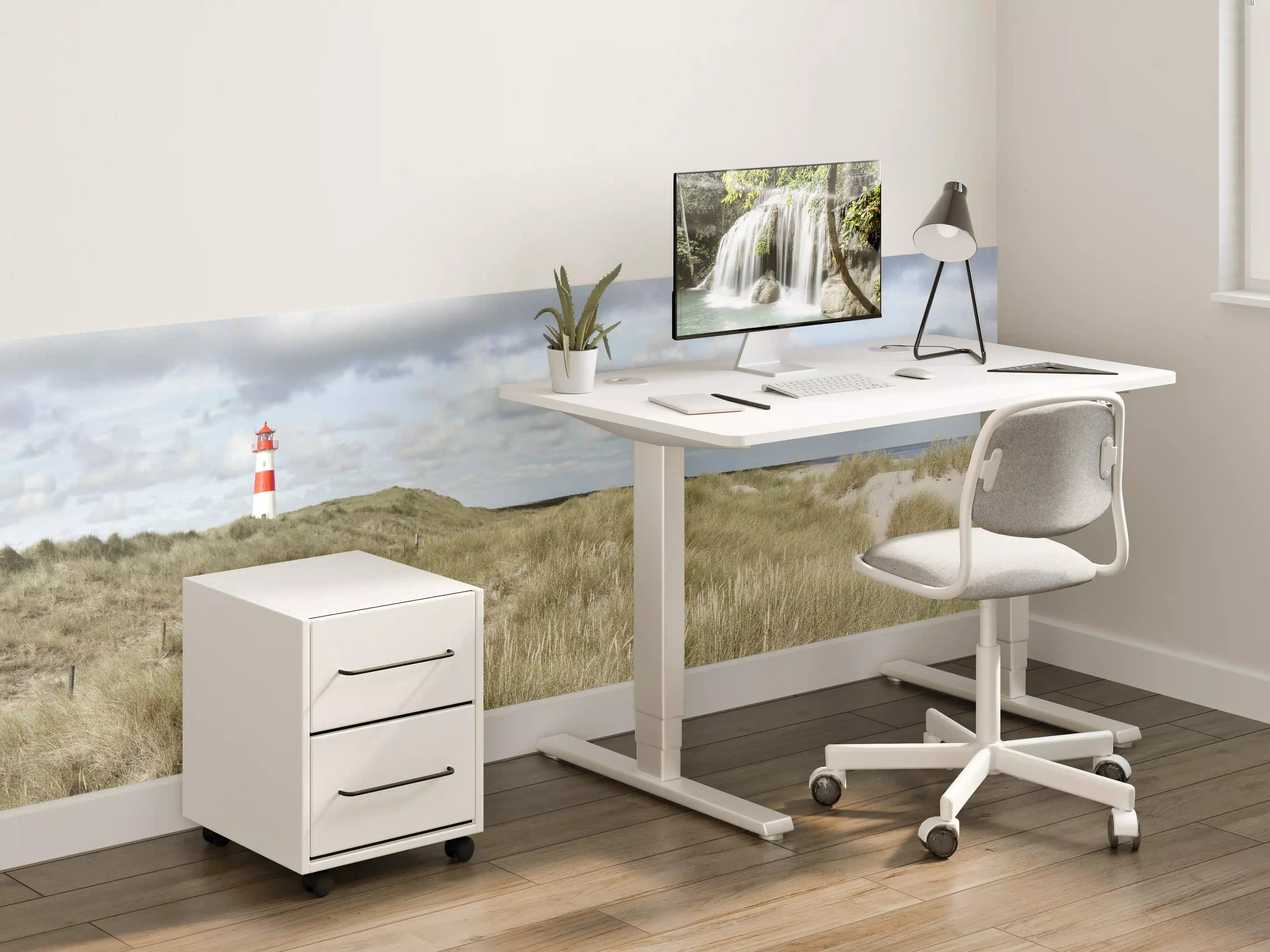 Kinderzimmer Wandgestaltung - Leuchtturm in der Küstenlandschaft