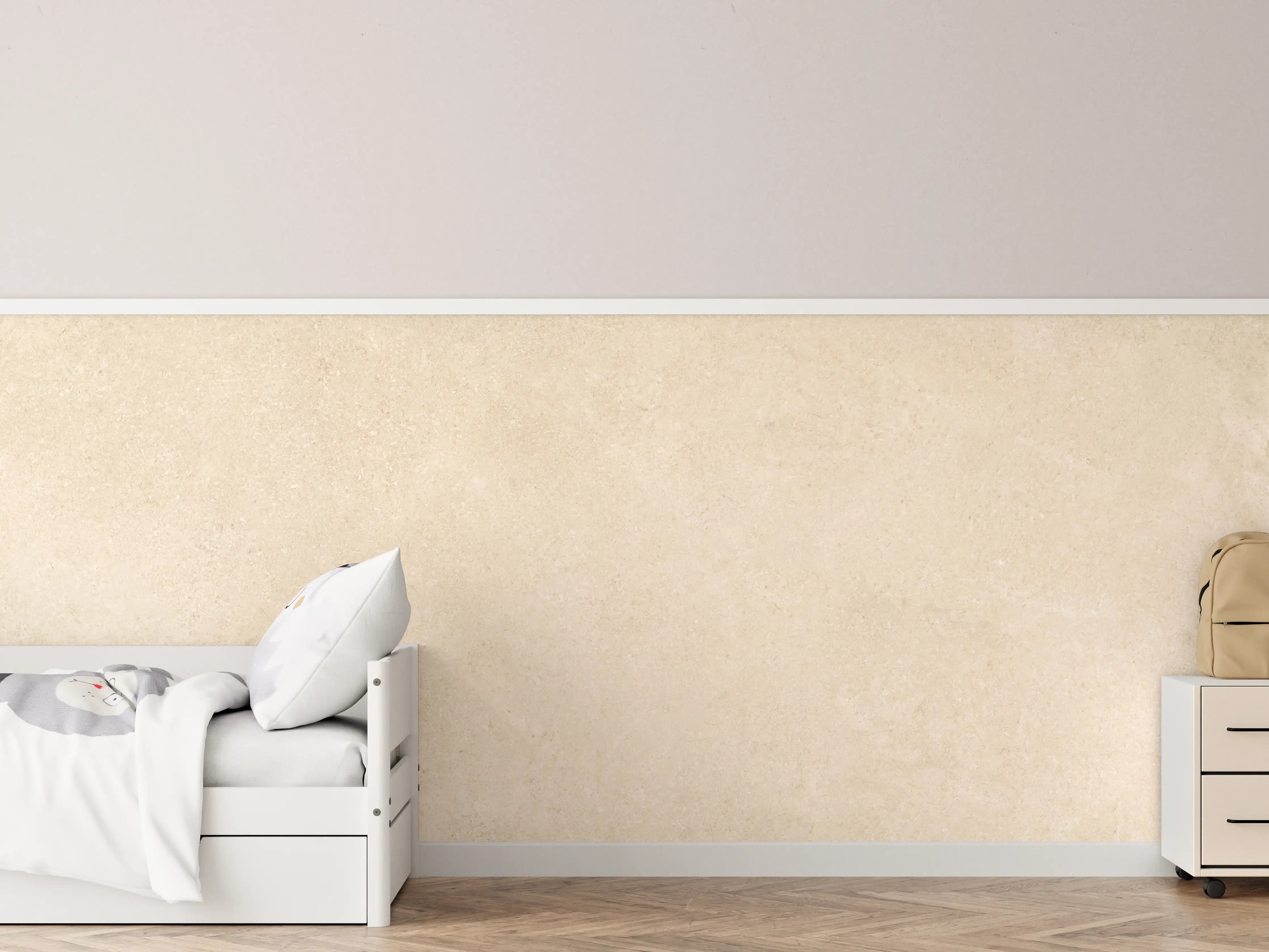 Kinderzimmer Wandgestaltung - Limestone Marble Cream Texture