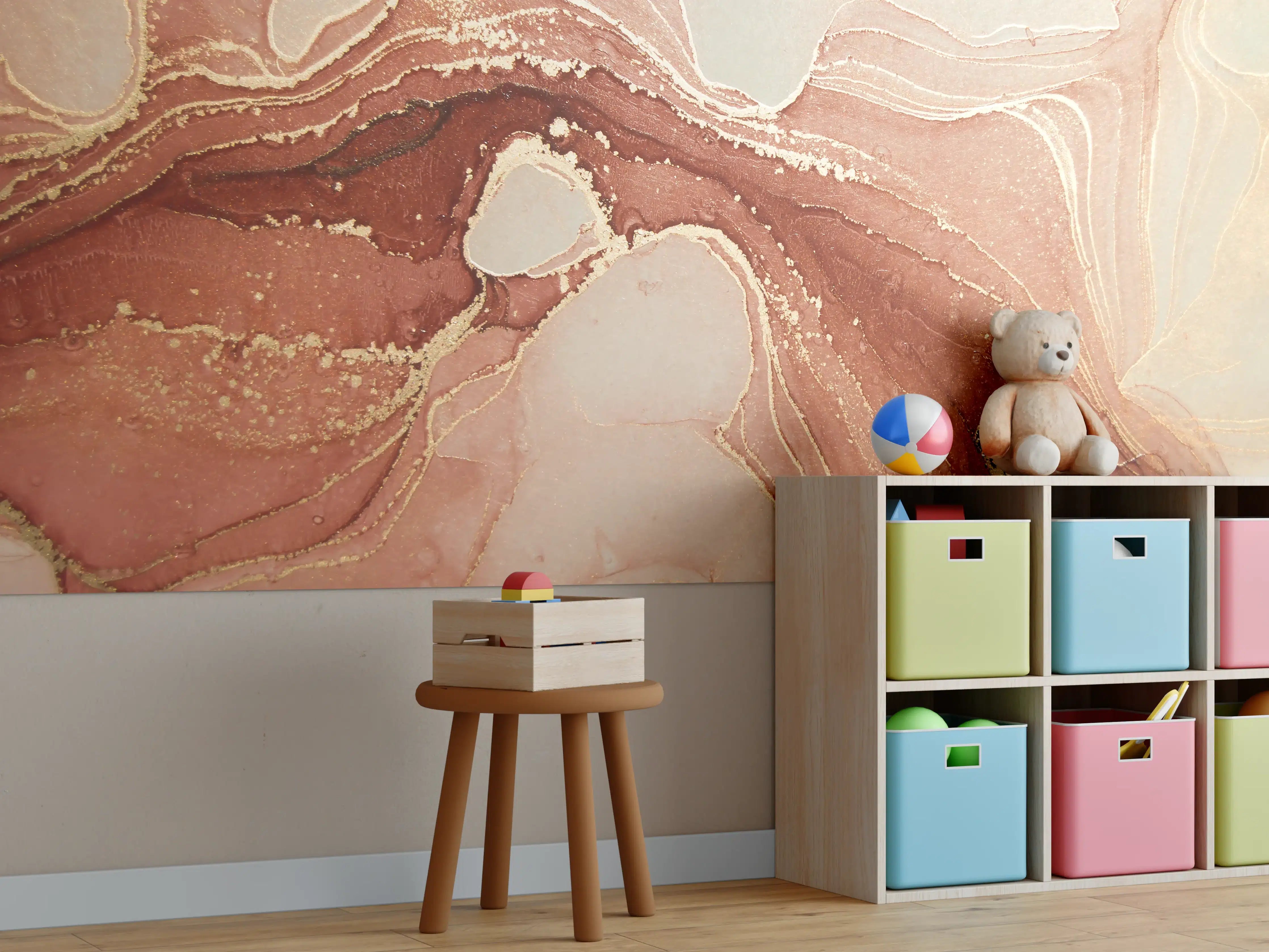 Kinderzimmer Wandgestaltung - Luxuriöse Darstellung durch flüssige Kunst