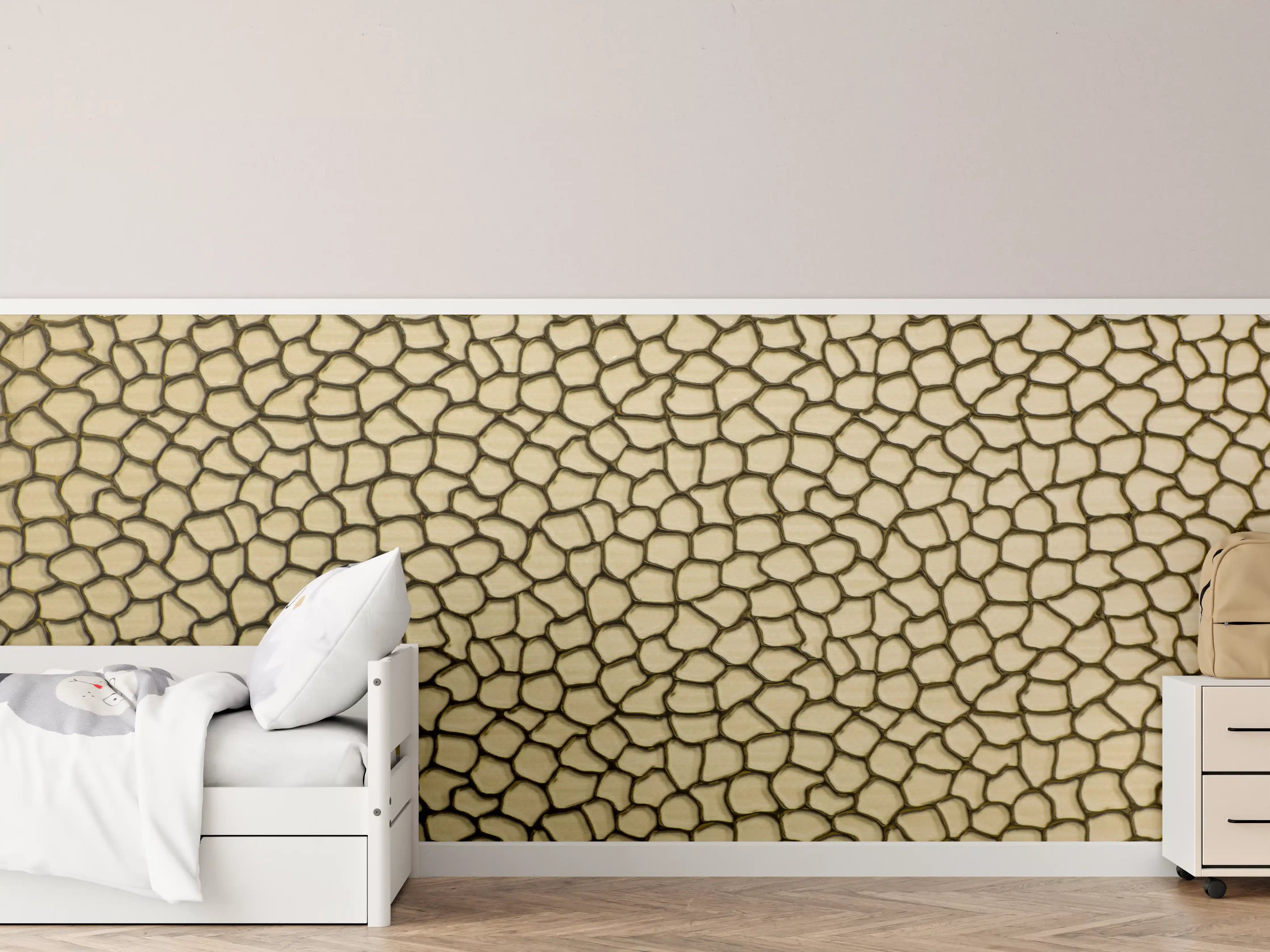 Kinderzimmer Wandgestaltung - Luxuriöse Goldene Marmor-Textur