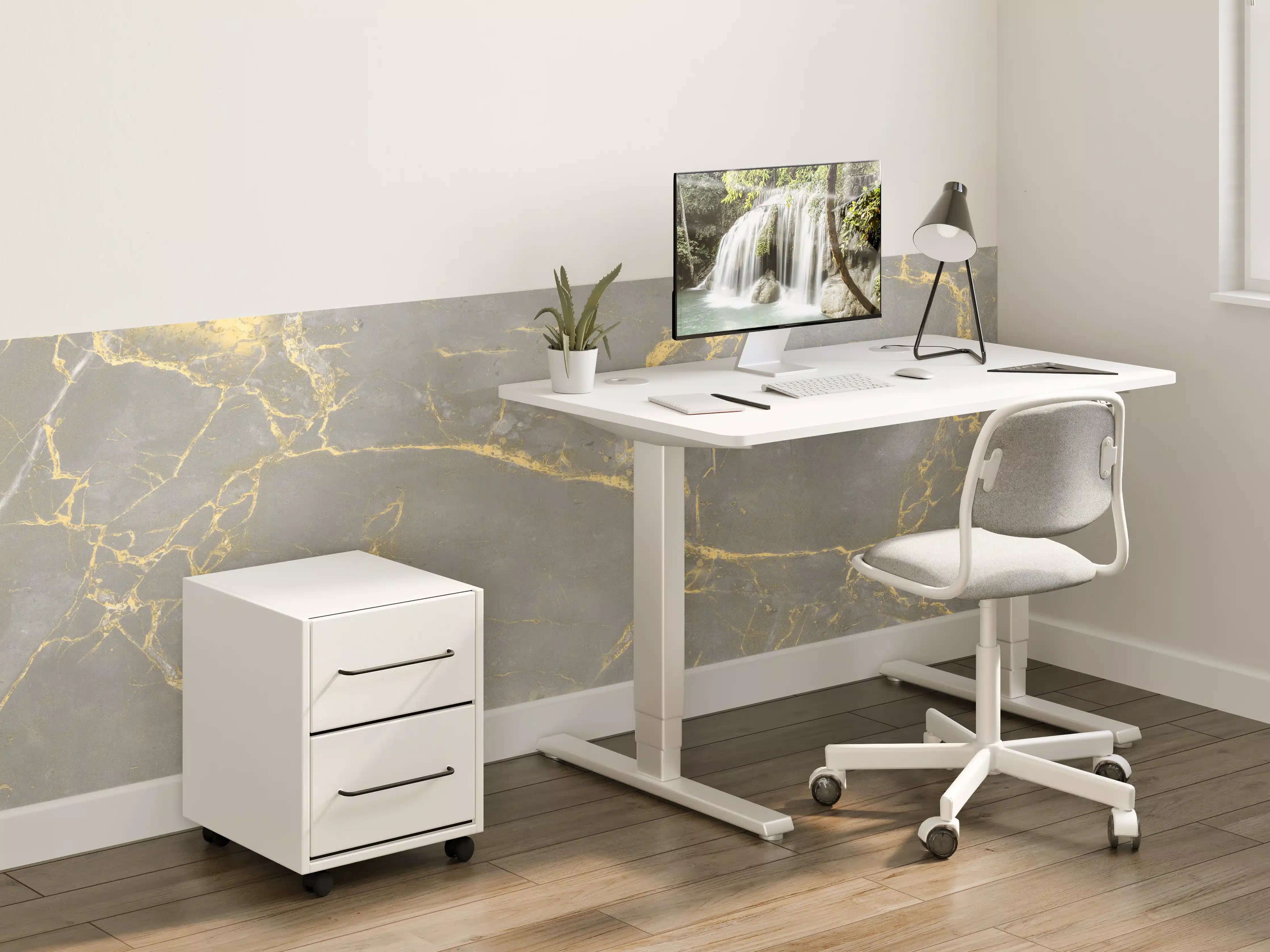 Kinderzimmer Wandgestaltung - Luxuriöse Goldmarmor-Textur