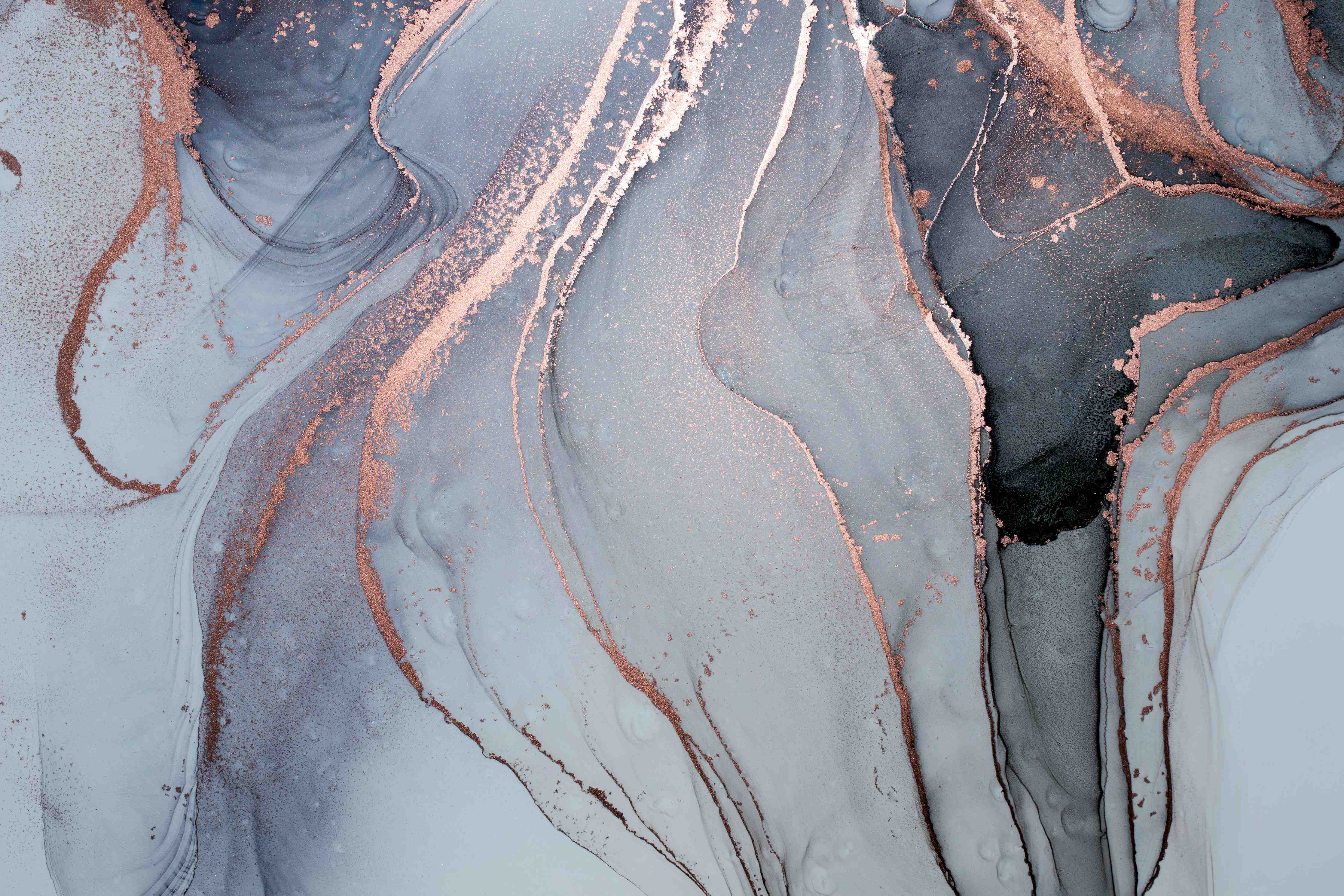 Kinderzimmer Wandgestaltung-Luxus Flüssigkunstmalerei - Alkoholtechnik