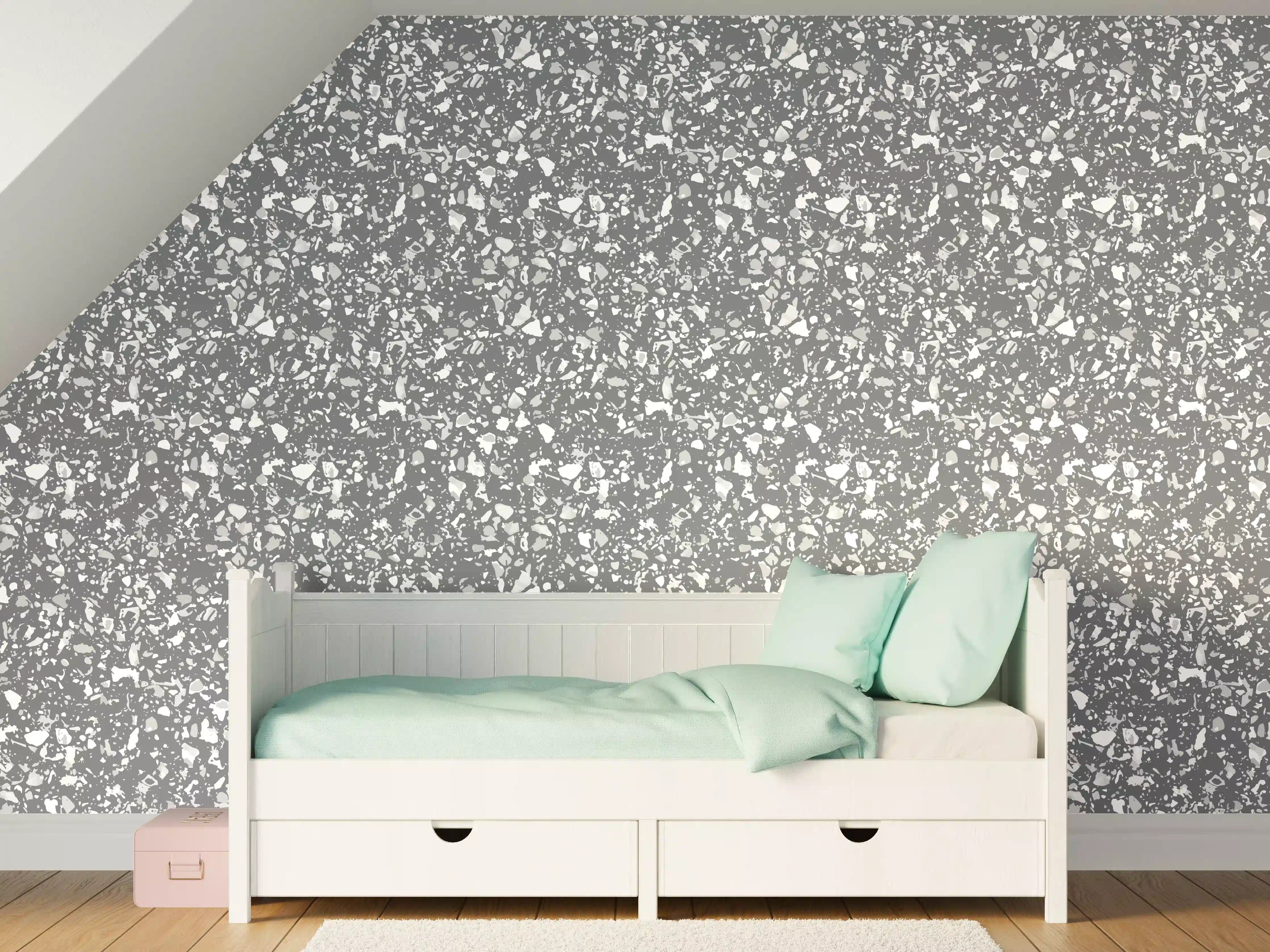 Kinderzimmer Wandgestaltung - Luxus-Grau-Terrasse-Design