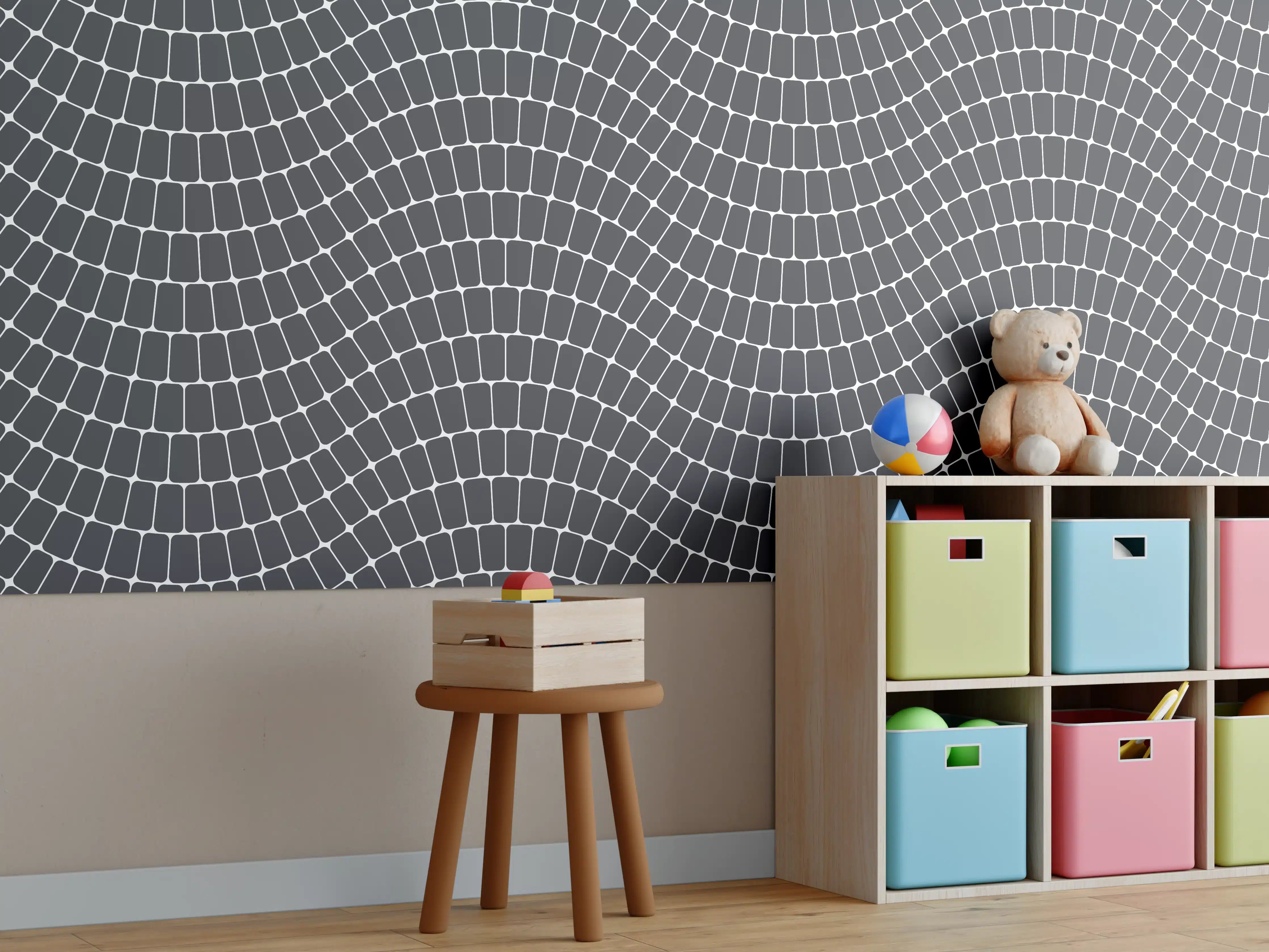 Kinderzimmer Wandgestaltung - Luxus-weißer Marmor mit feinen Graunuancen