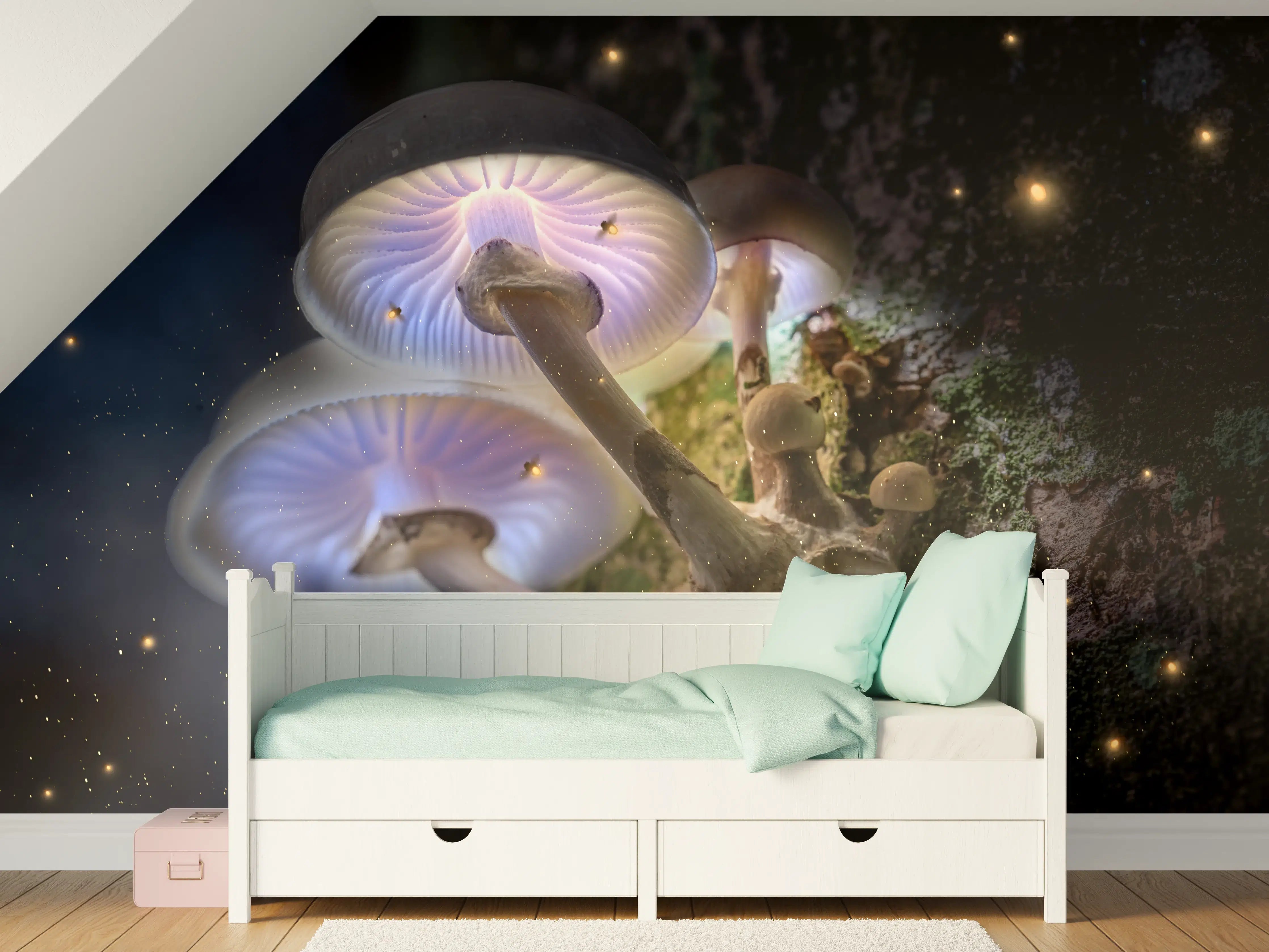 Kinderzimmer Wandgestaltung - Magischer Baumpilz