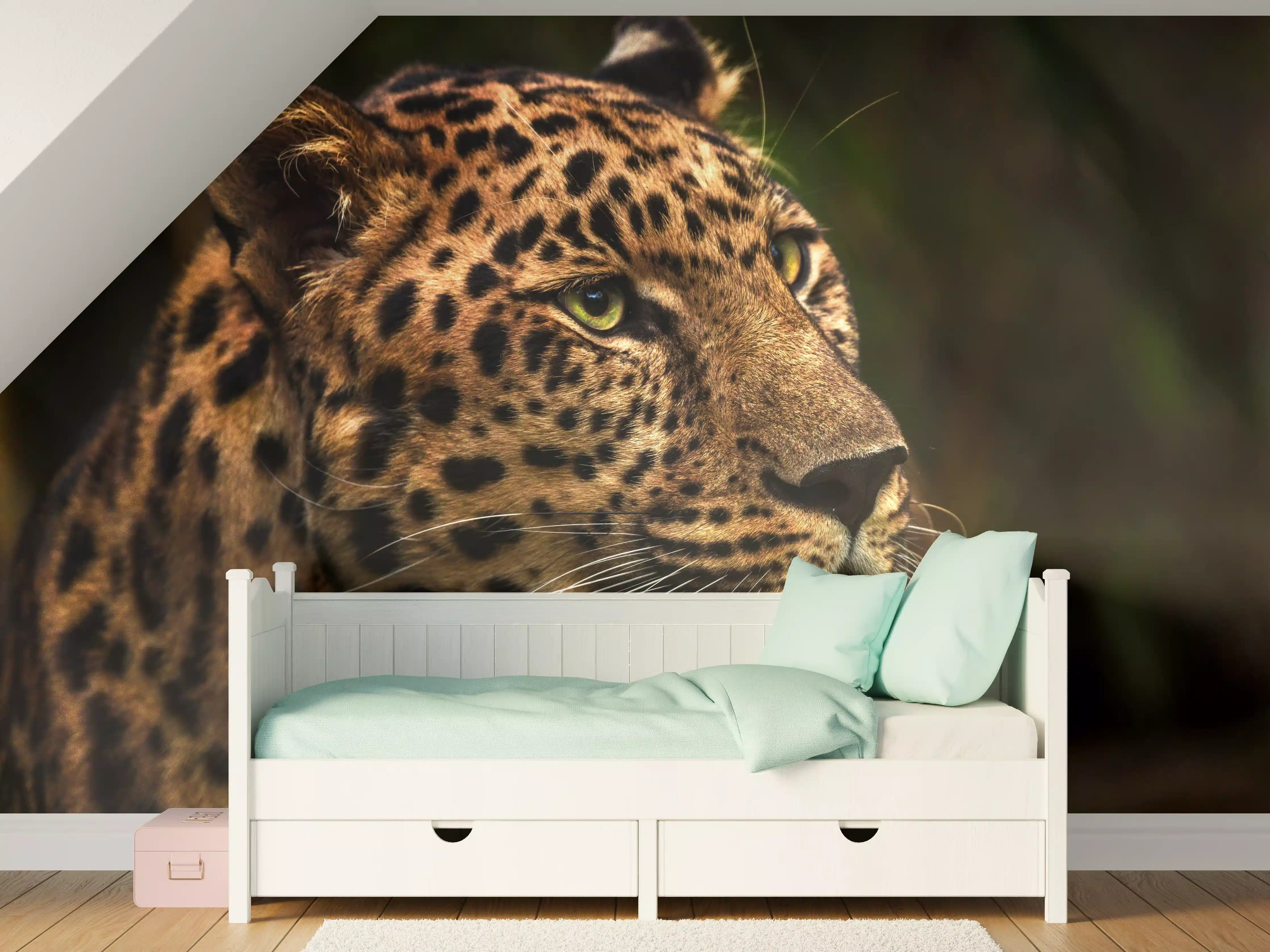 Kinderzimmer Wandgestaltung - Majestätischer Amur-Leopard