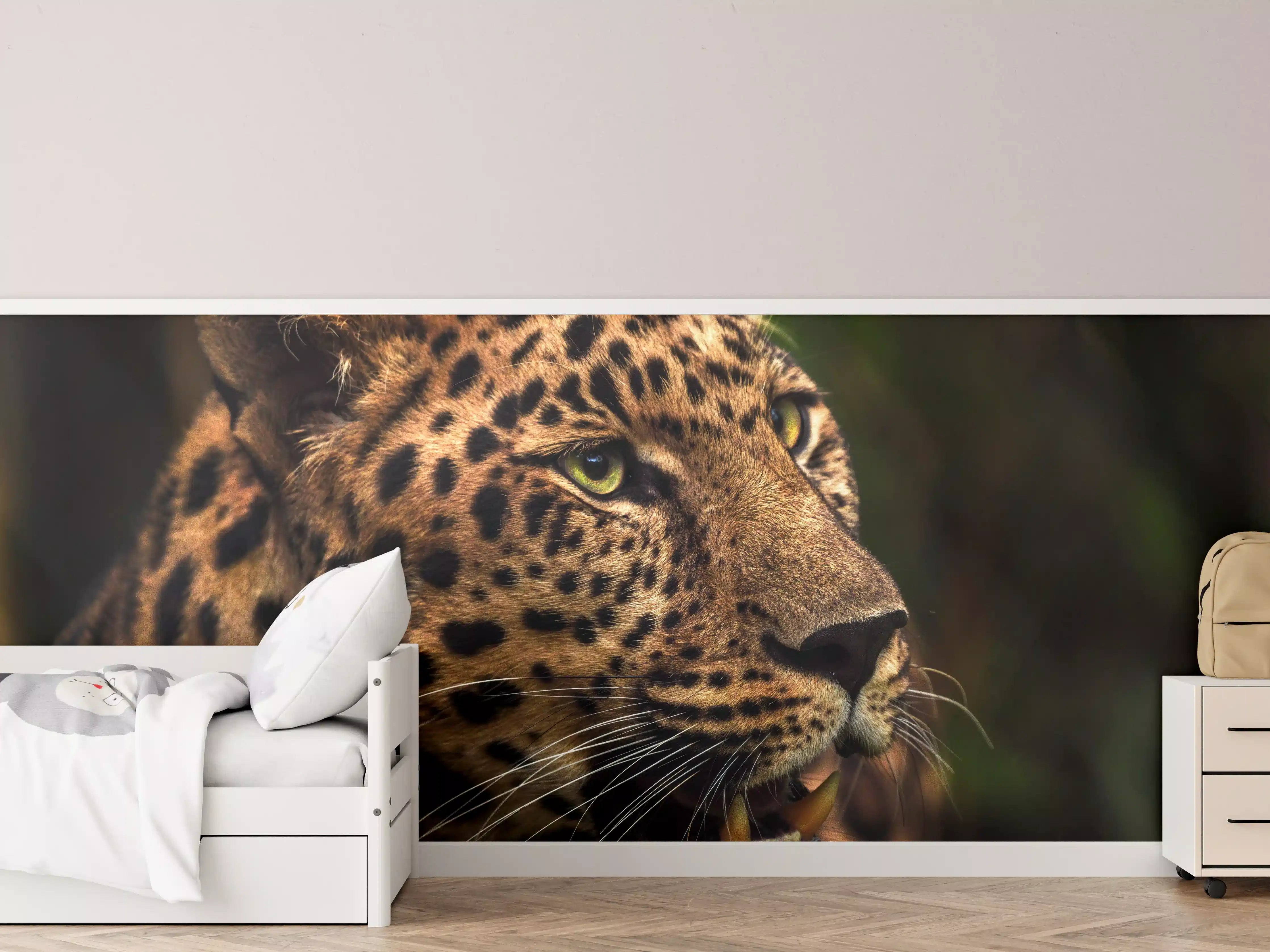 Kinderzimmer Wandgestaltung - Majestätischer Amur-Leopard