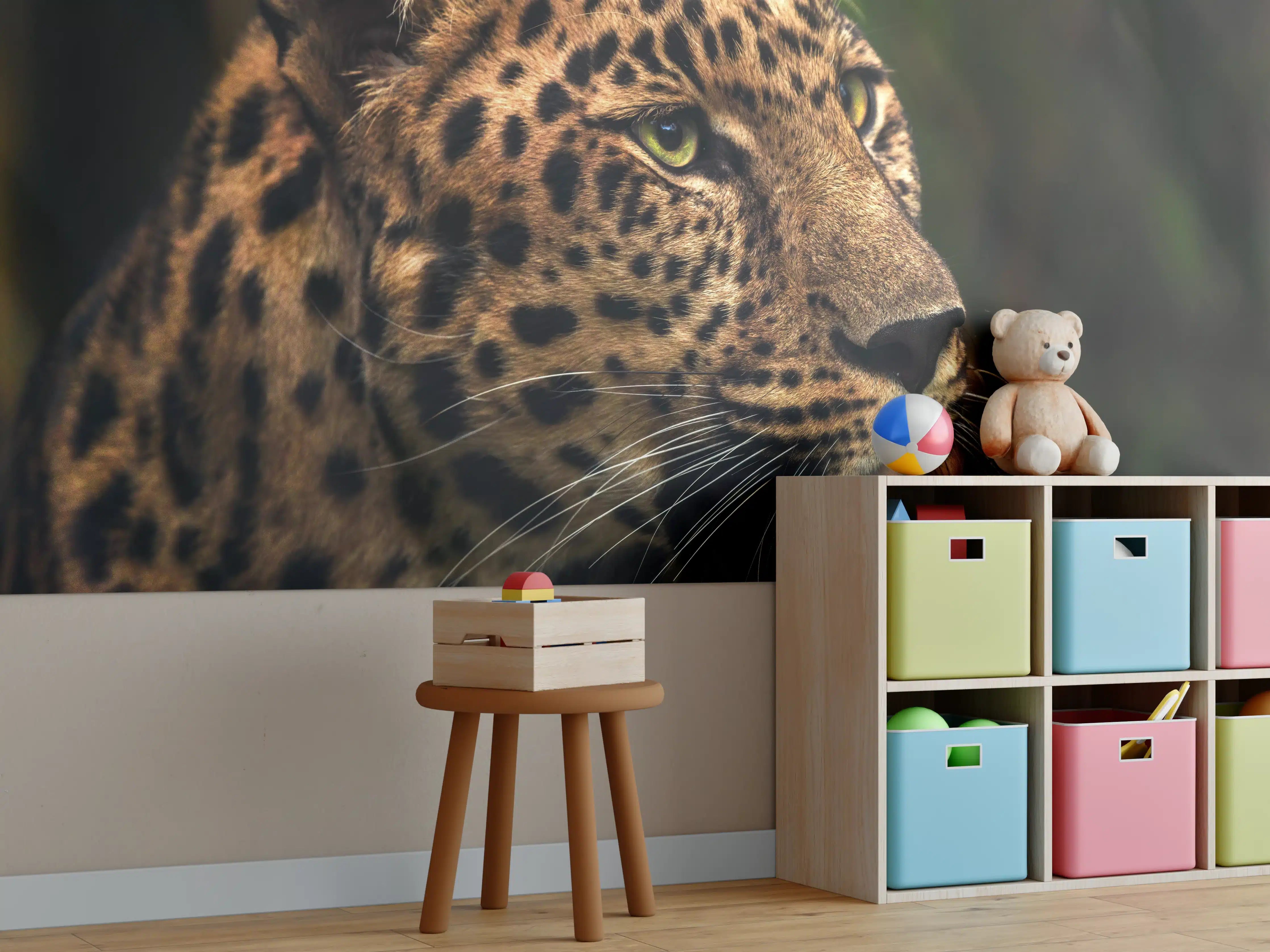 Kinderzimmer Wandgestaltung - Majestätischer Amur-Leopard