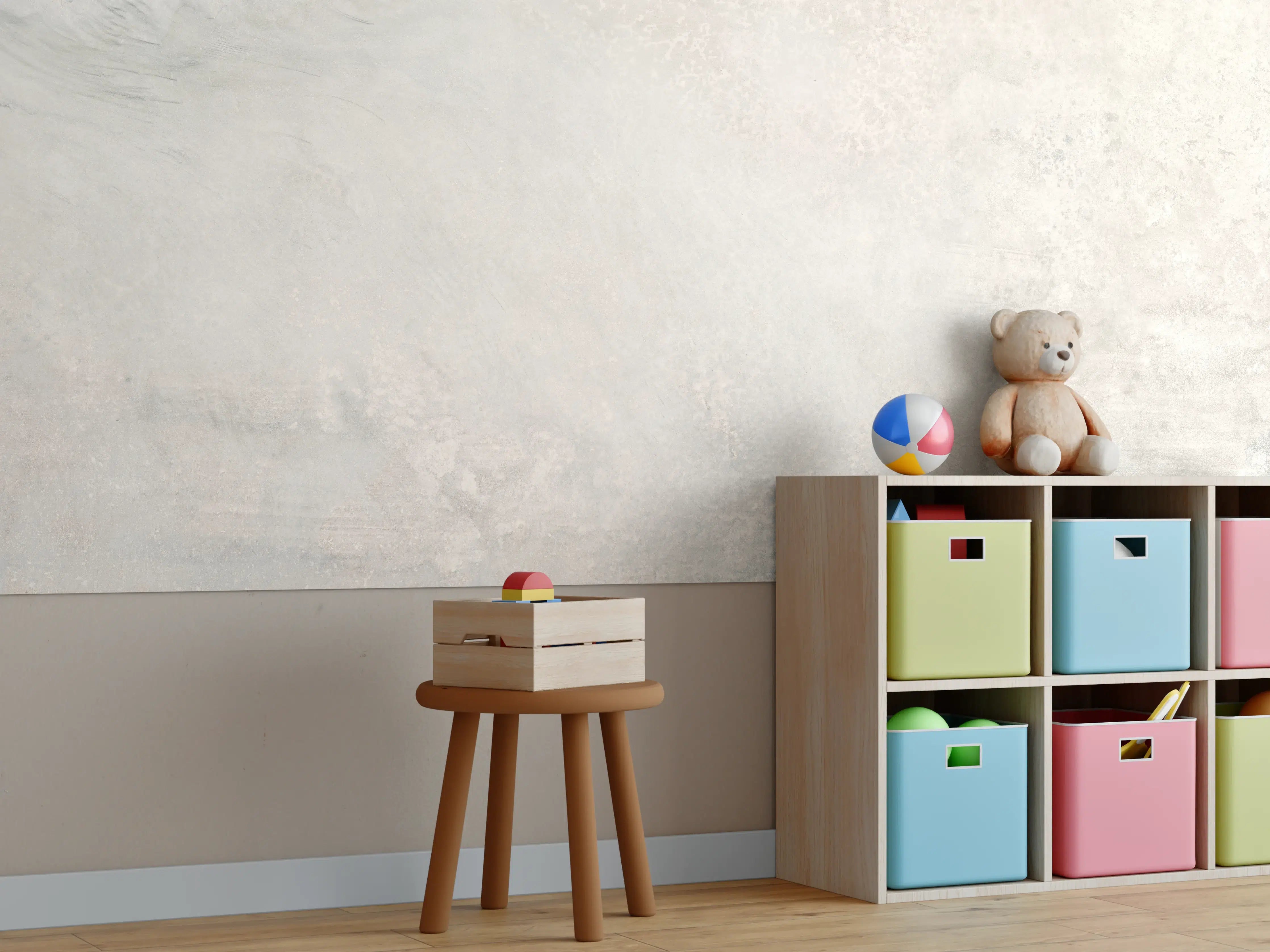Kinderzimmer Wandgestaltung - Marmor Stein Textur