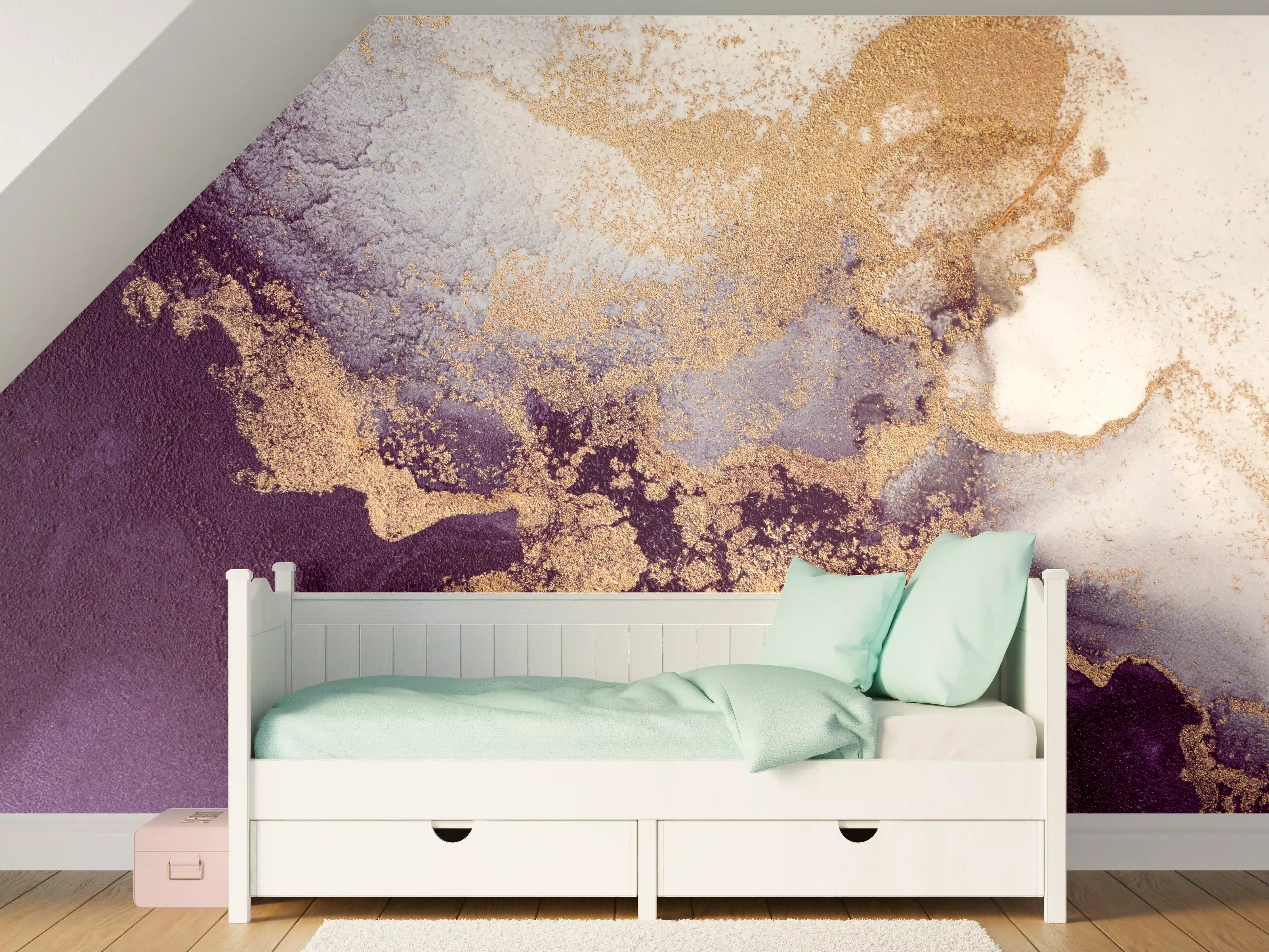 Kinderzimmer Wandgestaltung - Marmor Wand Design - Flüssigkunst