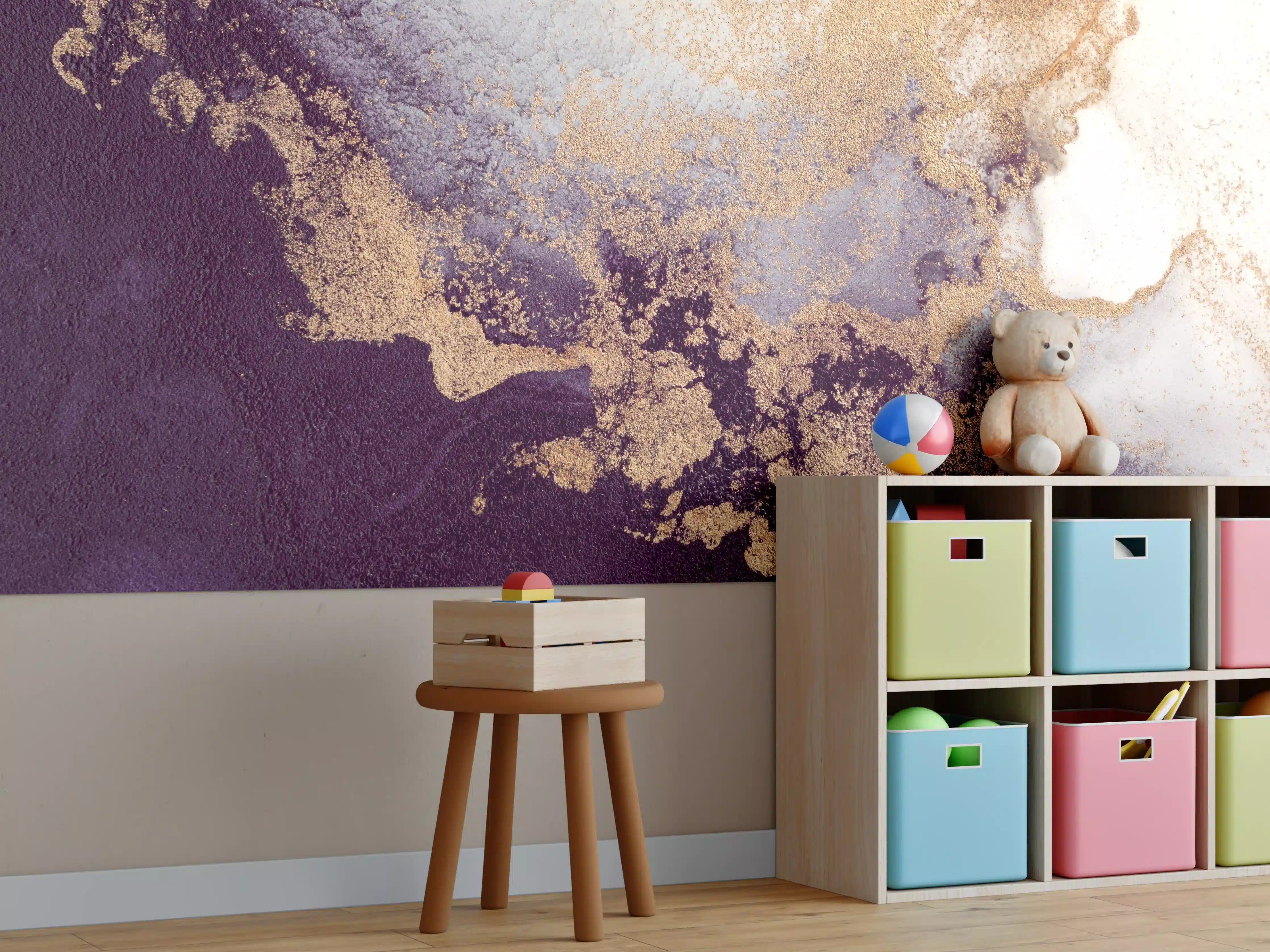 Kinderzimmer Wandgestaltung - Marmor Wand Design - Flüssigkunst