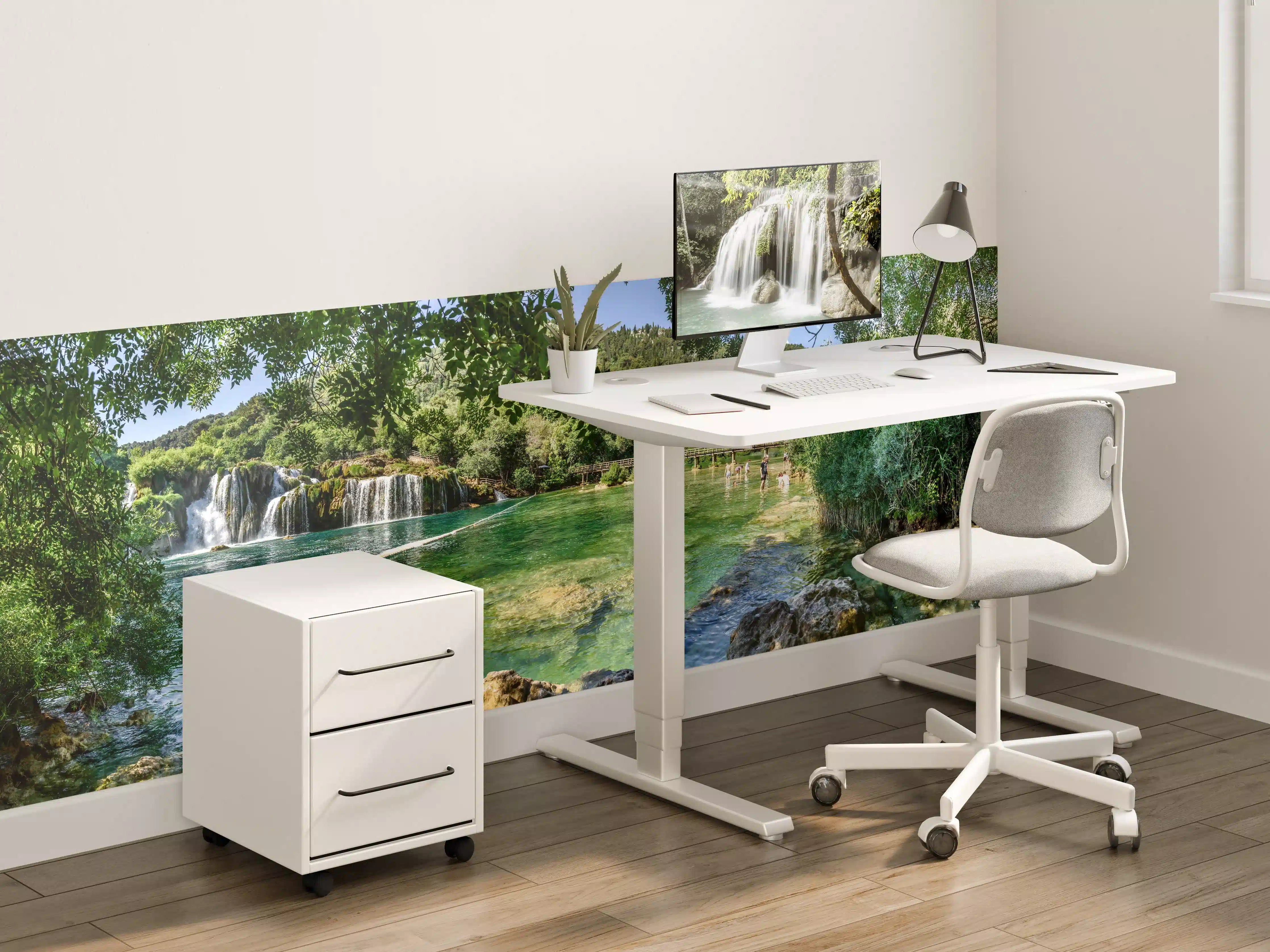 Kinderzimmer Wandgestaltung - Mediterraner Wasserfall