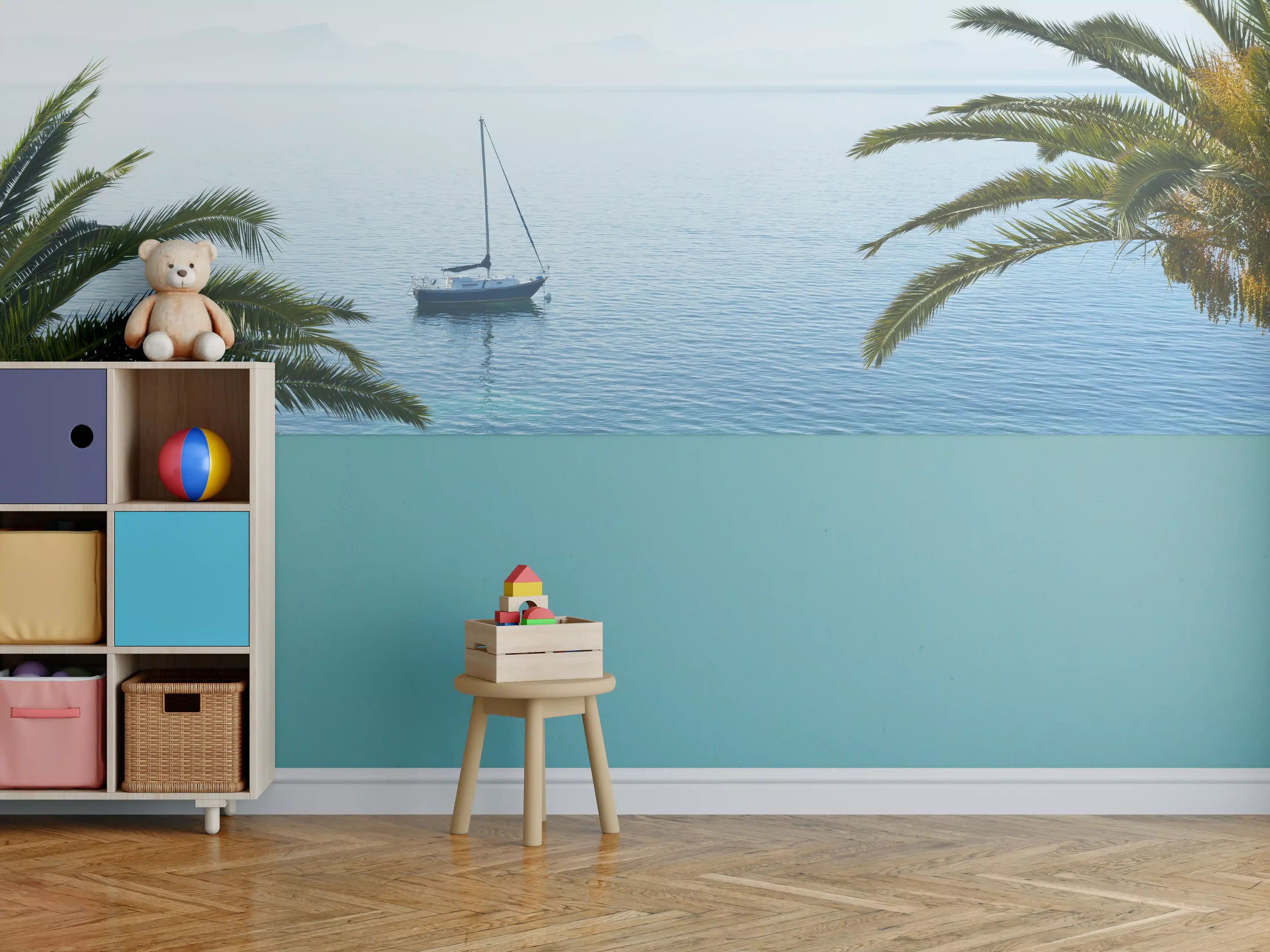 Kinderzimmer Wandgestaltung - Meeres Ausblick - Mallorca