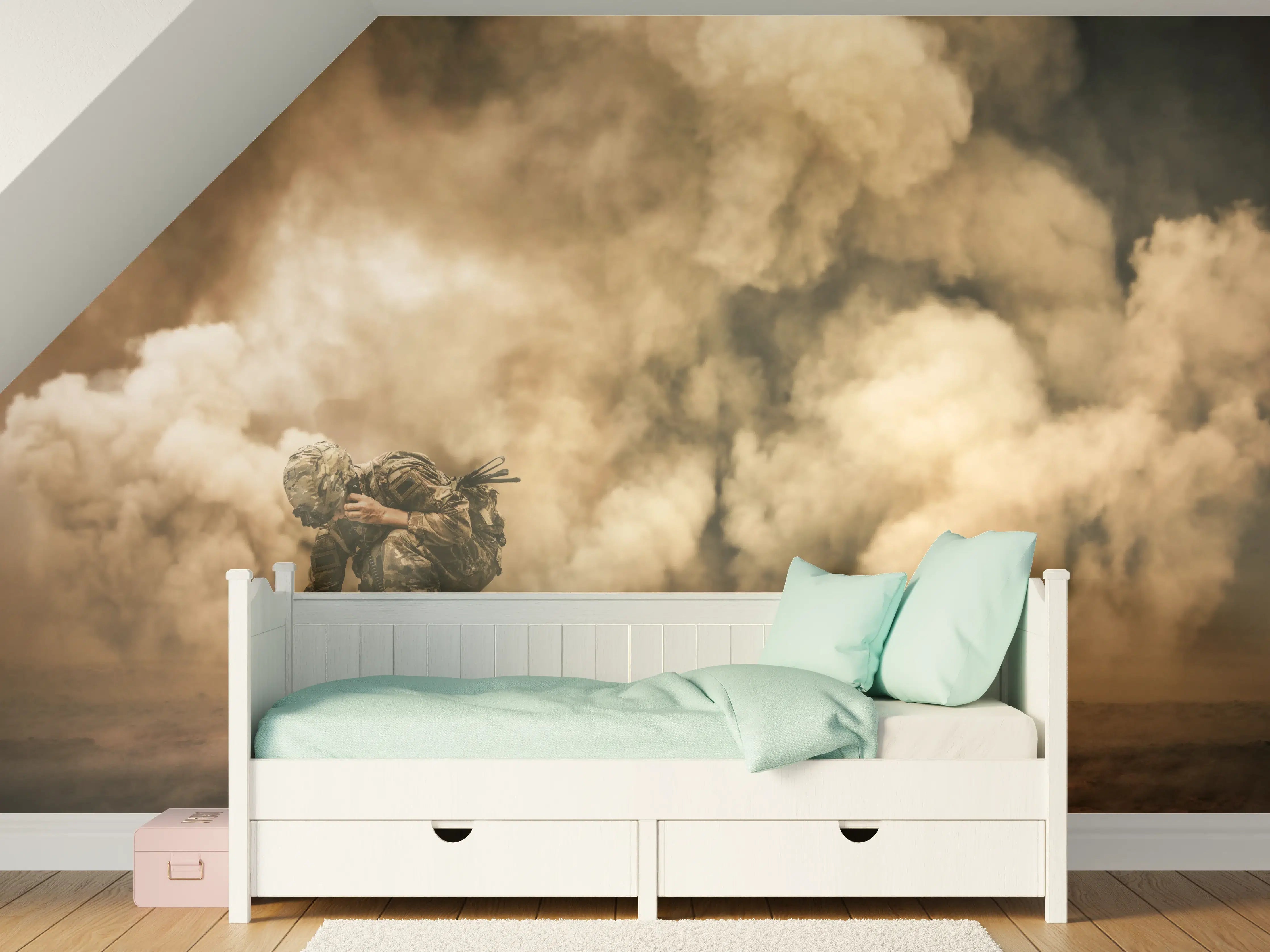 Kinderzimmer Wandgestaltung - Militärsoldat