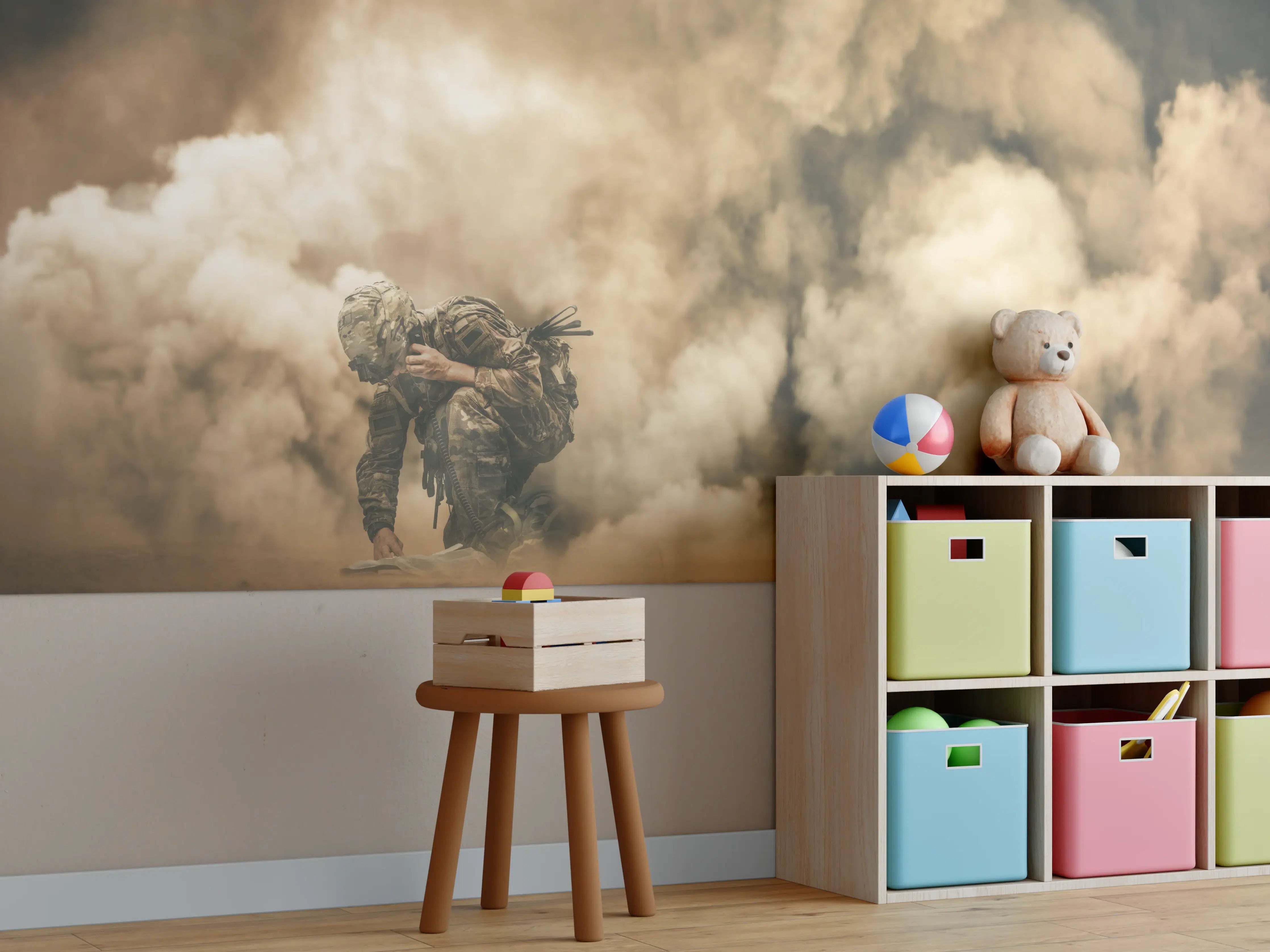 Kinderzimmer Wandgestaltung - Militärsoldat