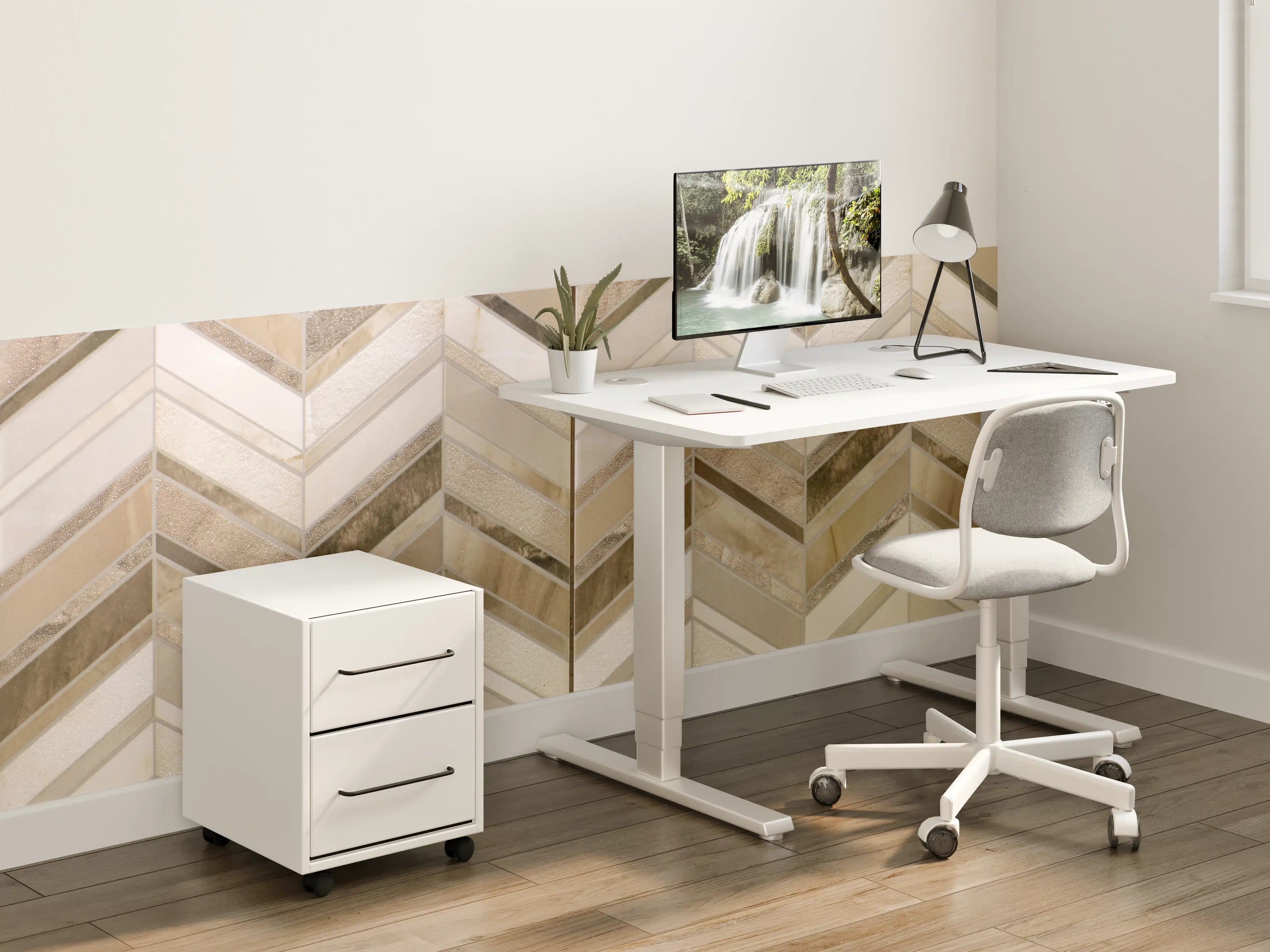 Kinderzimmer Wandgestaltung - Moderne Beige-Creme Wandfliesen