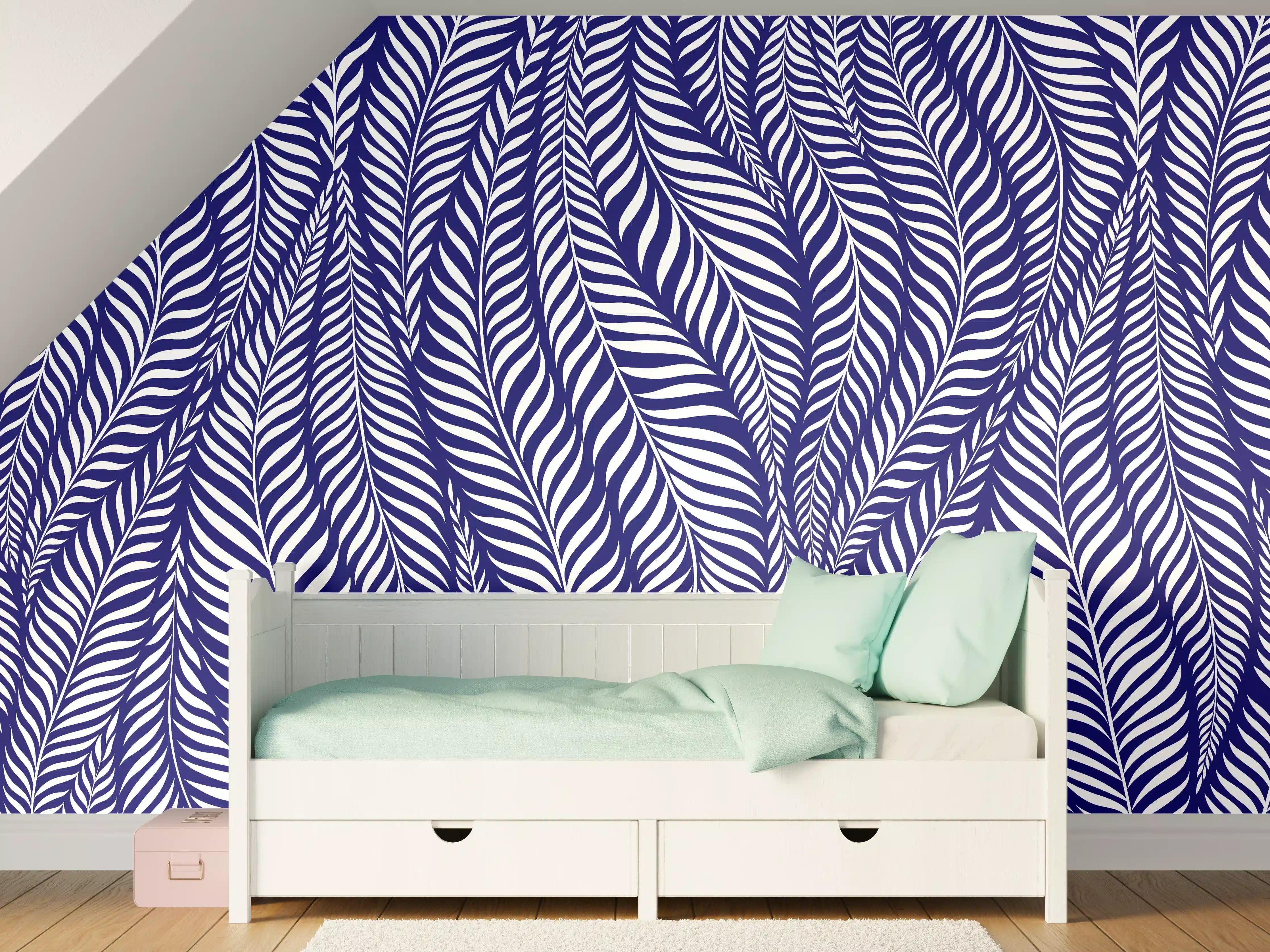 Kinderzimmer Wandgestaltung - Moderne Blaue Deko